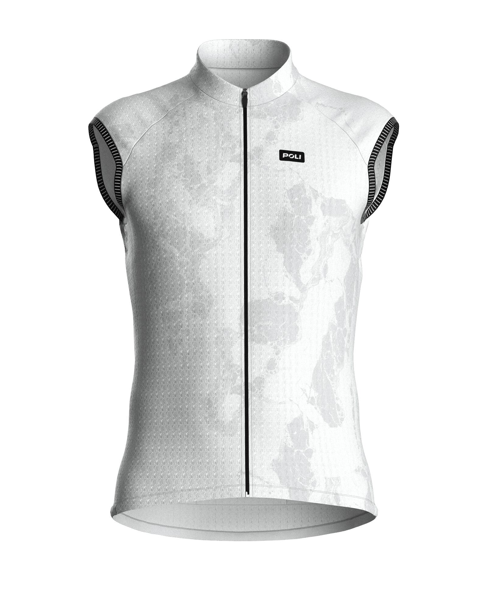 POLI Camisola de ciclismo sem mangas unissexo – CARRARE