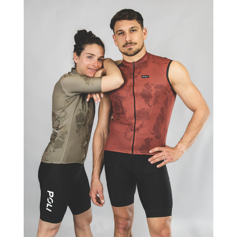 Maillot cyclisme sans manches unisexe - CARRARE
