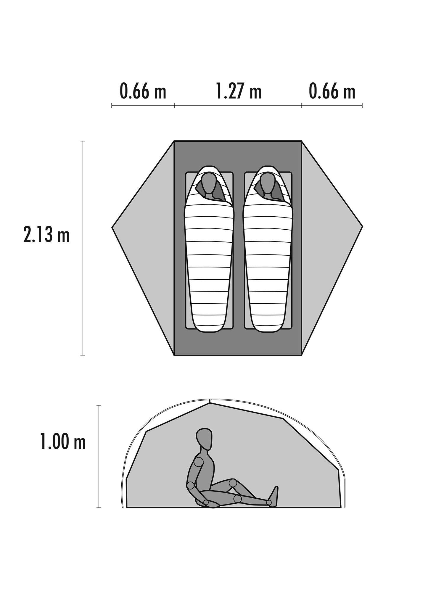 Namiot 2-osobowy MSR FreeLite 2 Tan Tent V3 2/7
