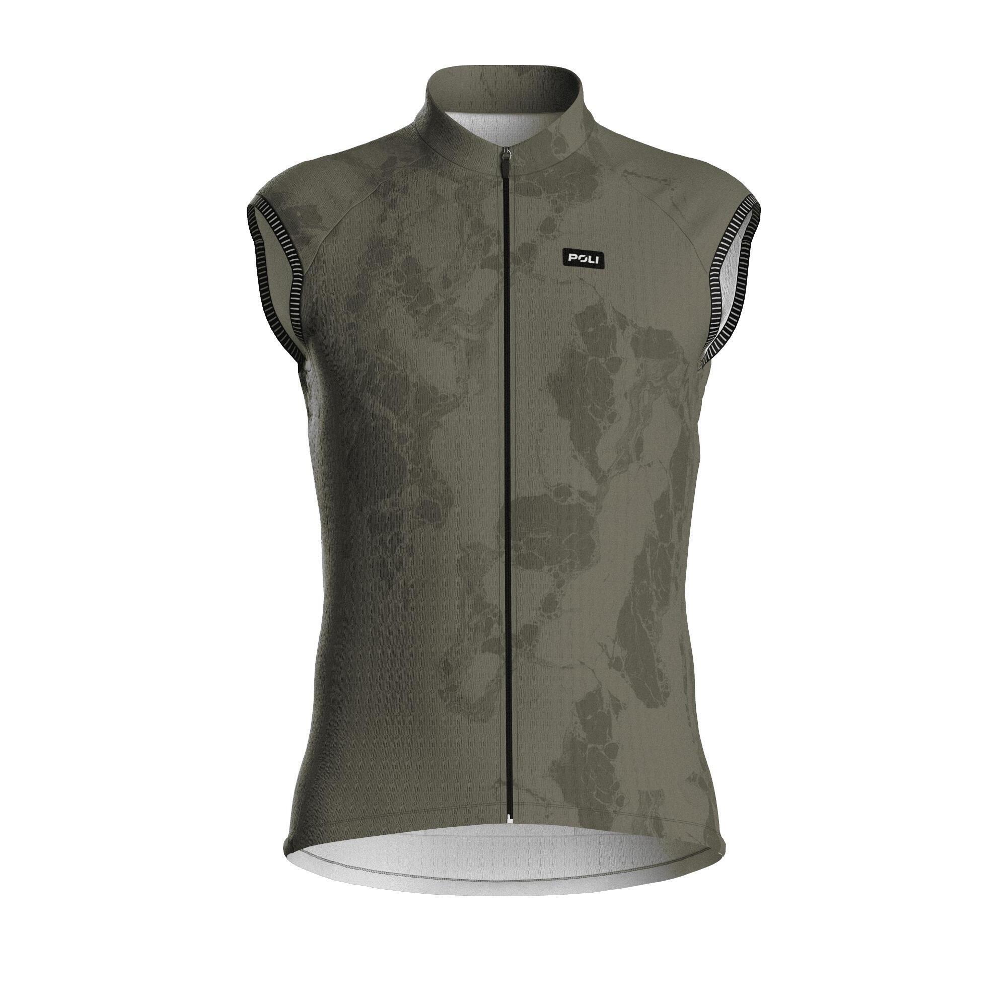 Poli - Maillot Cyclisme Sans Manches Unisexe - Carrare - Maillot Manches Courtes - Vert - S - Decathlon