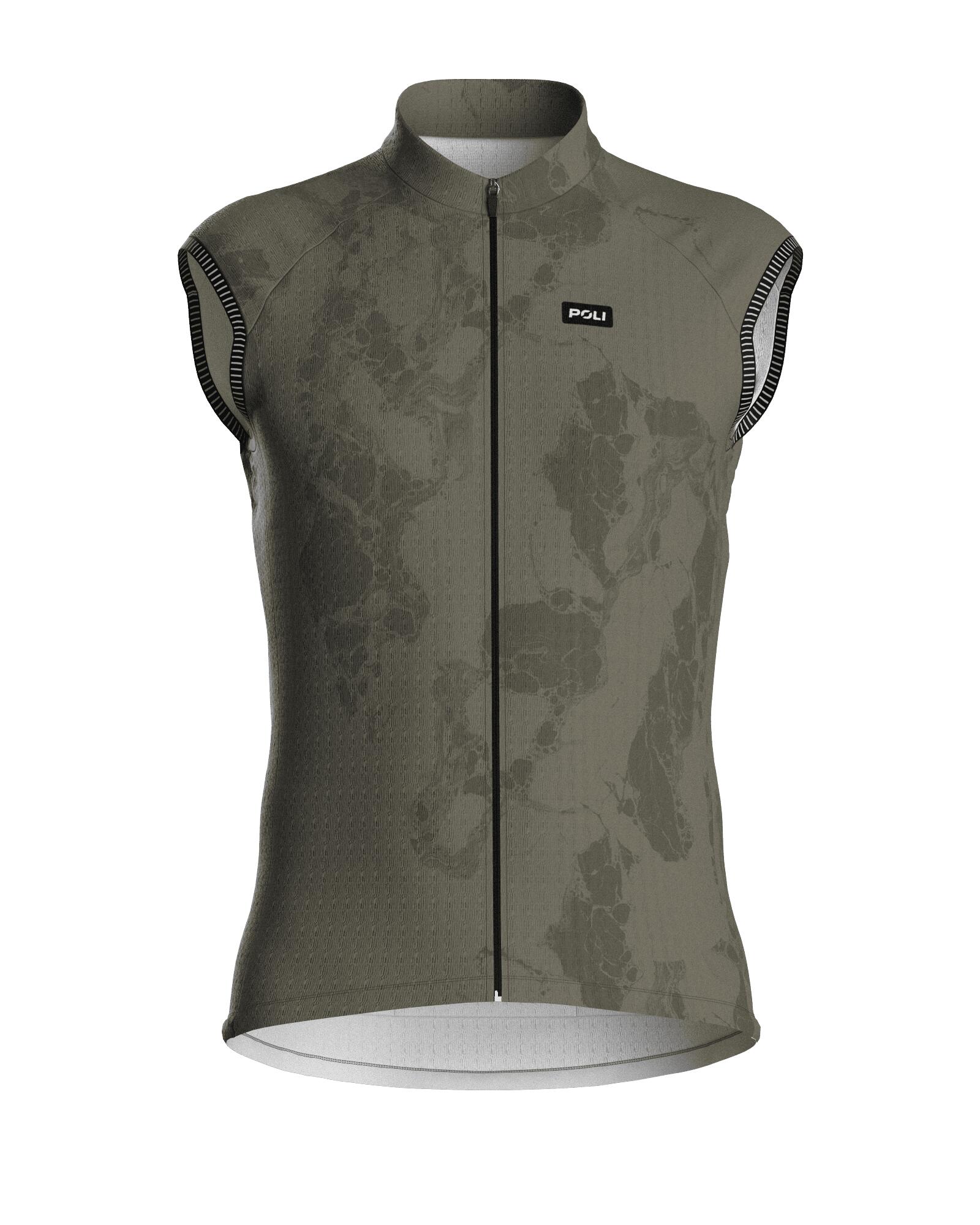 POLI Camisola de ciclismo sem mangas unissexo – CARRARE