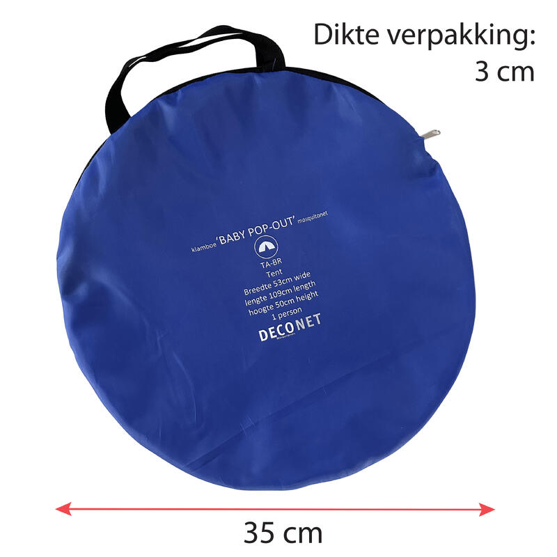 Tente bébé Travelnet moustiquaire de voyage Pop-Out PURE – L100x W50x H53cm