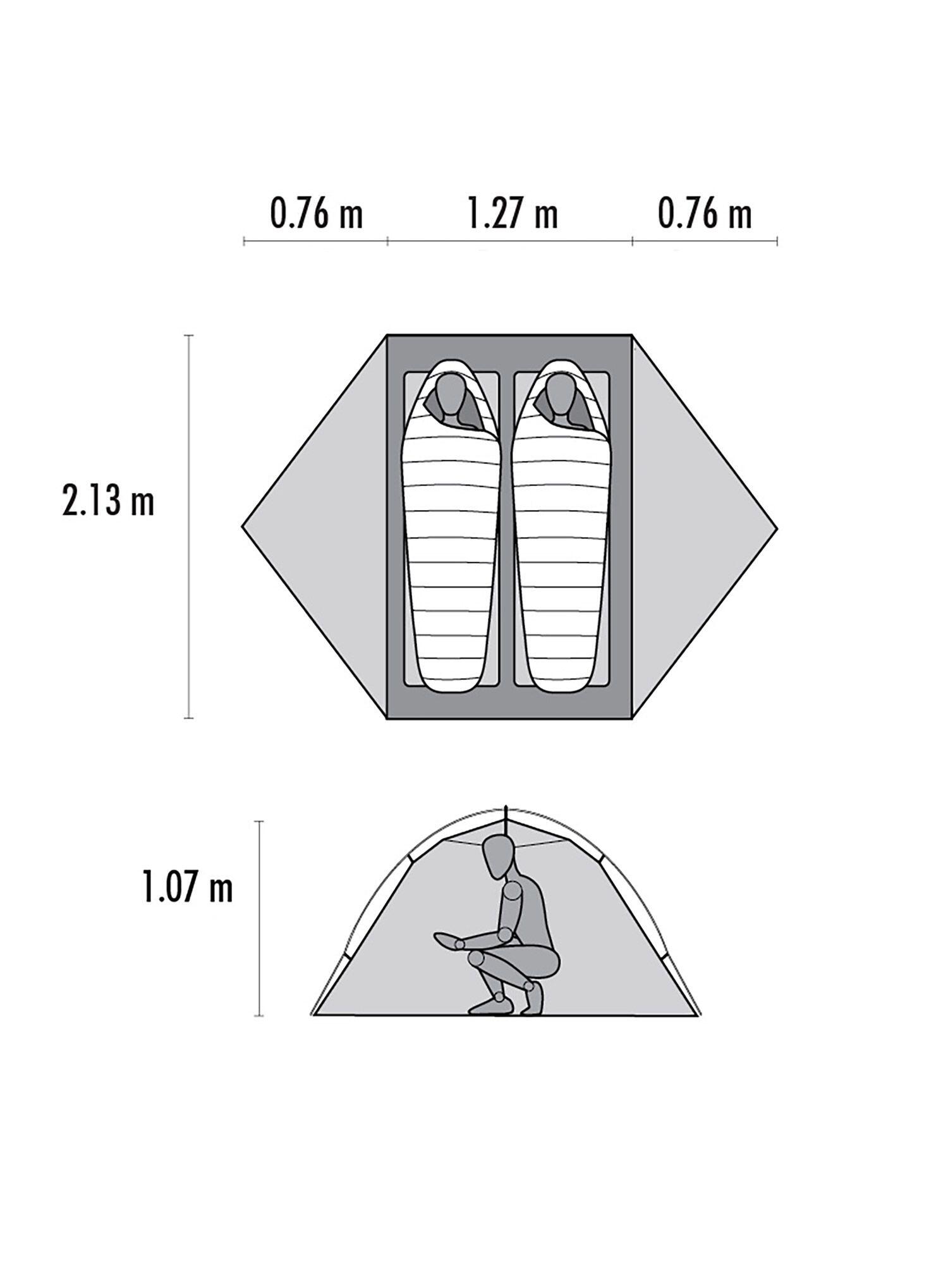 Namiot rowerowy MSR Hubba Hubba Bikepack 2 2/7