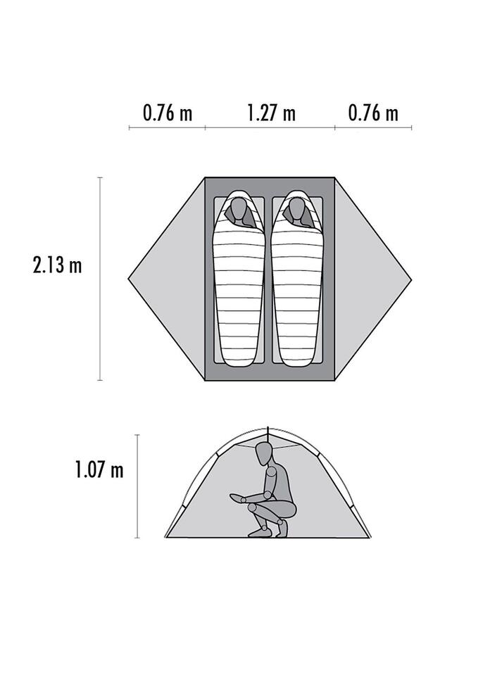 Namiot rowerowy MSR Hubba Hubba Bikepack 2