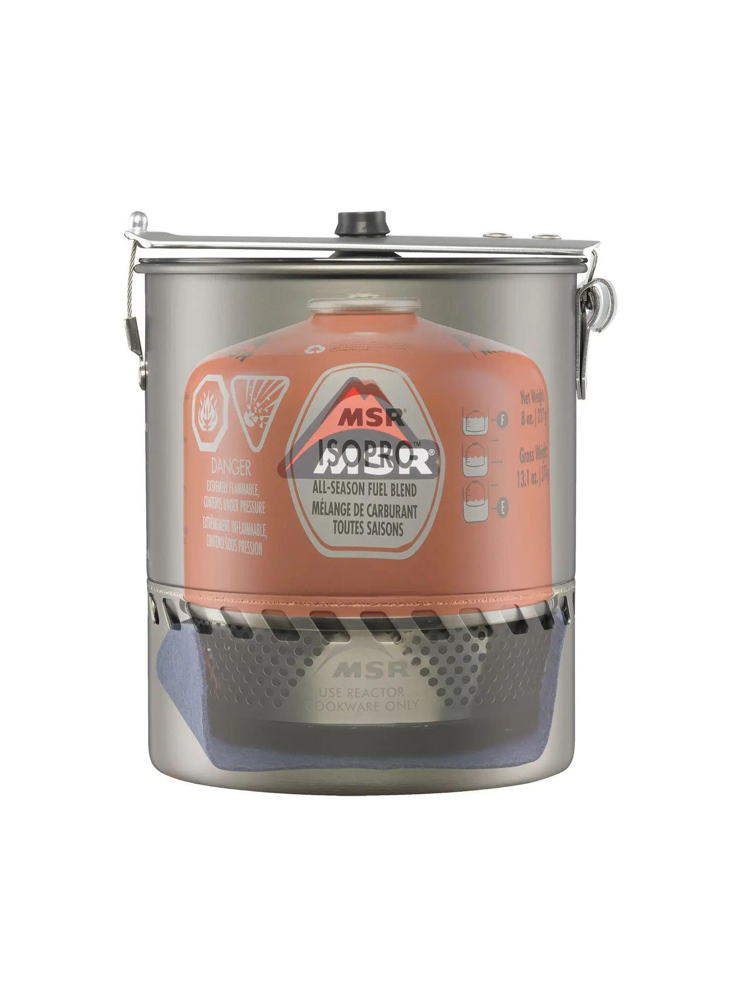 Réchaud MSR Reactor 1,7 L aluminium compact coupe‑vent ébullition ultra‑rapide 2/7