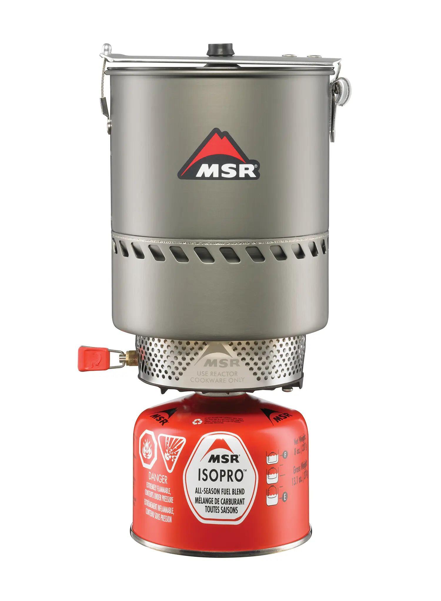 Réchaud MSR Reactor 1,7 L aluminium compact coupe‑vent ébullition ultra‑rapide 7/7