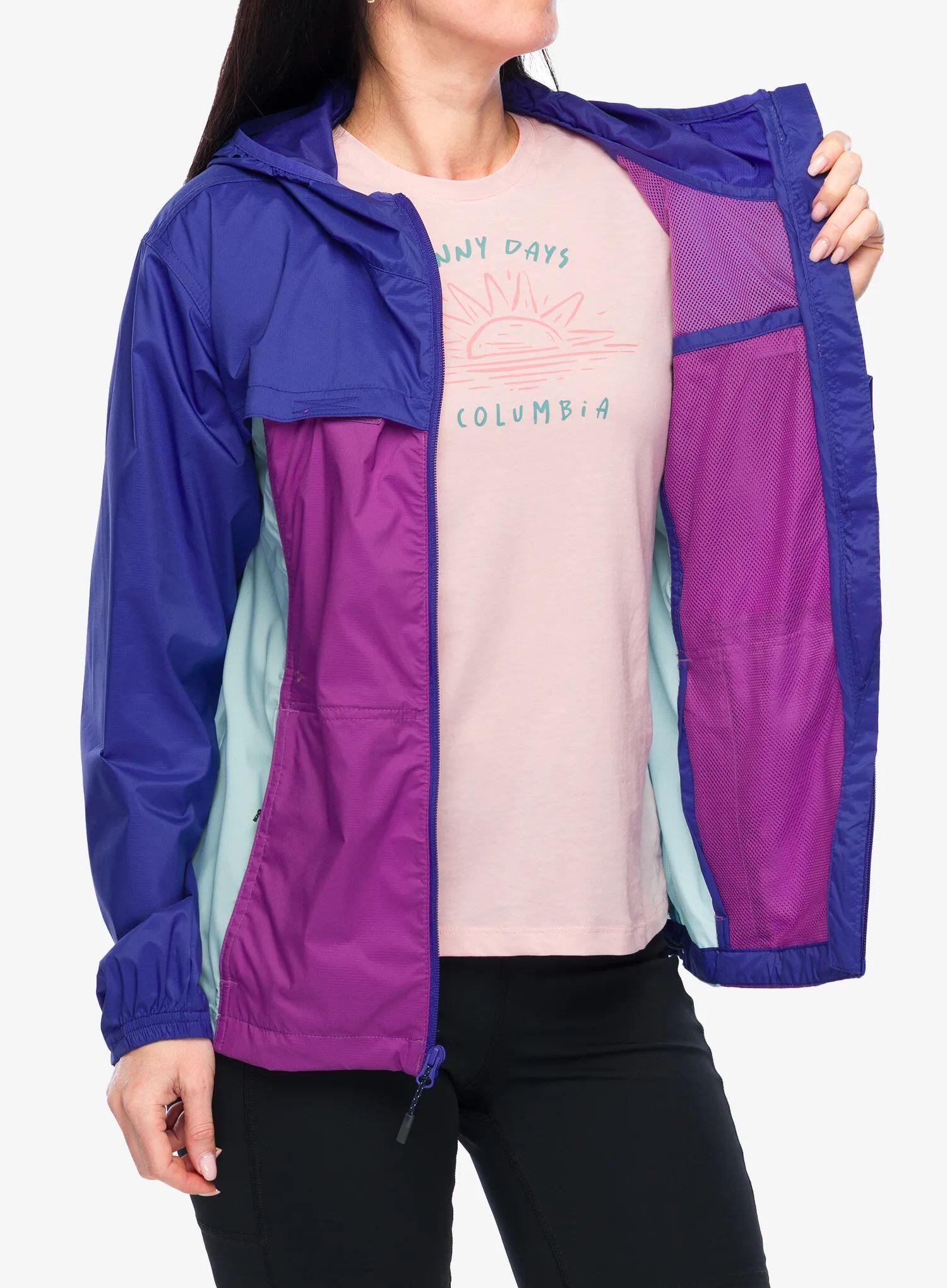 Chaqueta cortavientos para mujer Columbia Crested Canyon Windbreaker 4/7
