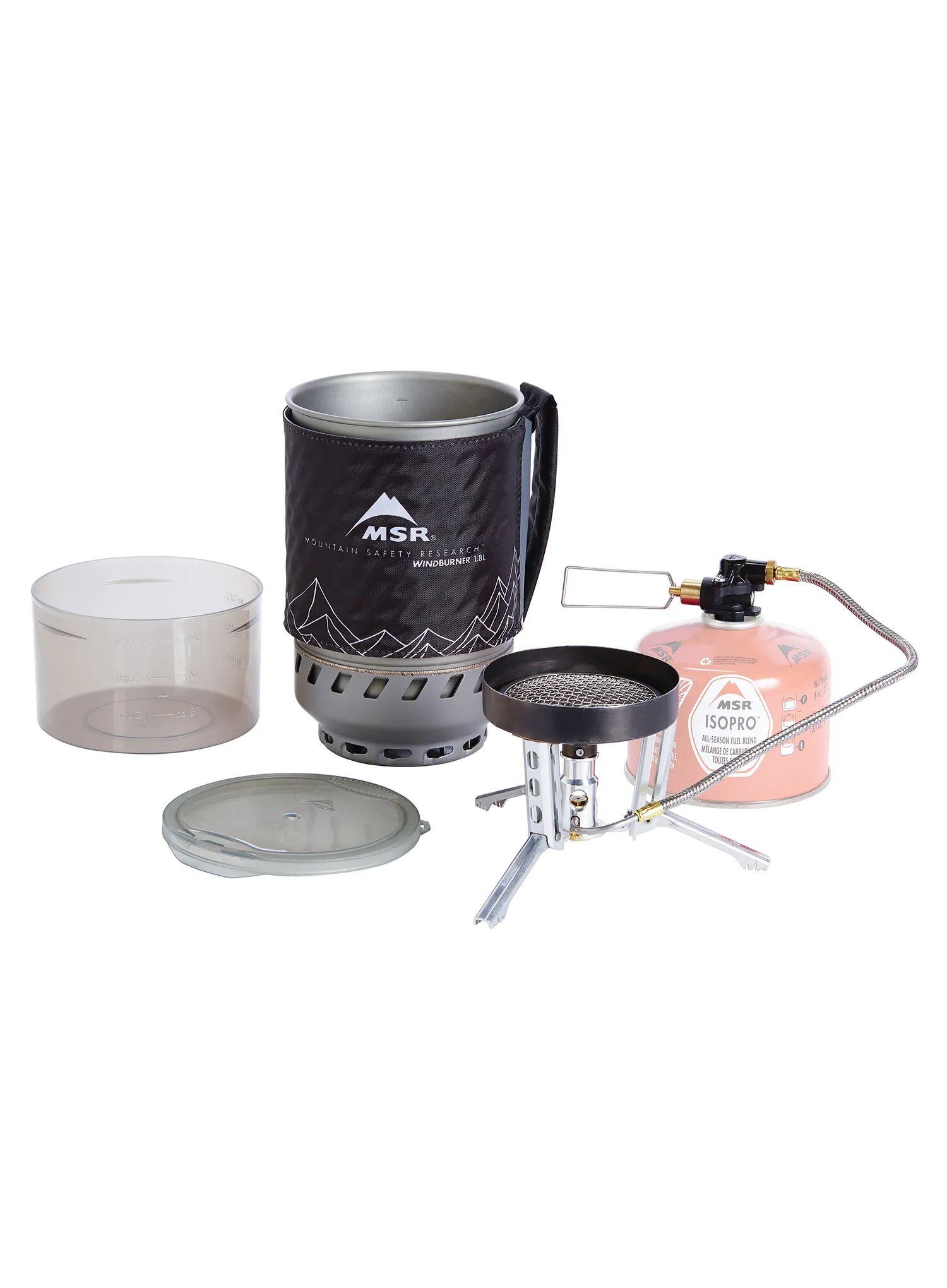 Réchaud MSR WindBurner Duo pour 2 pers, 1,8 L pot/aluminium 0,85 L 4/6