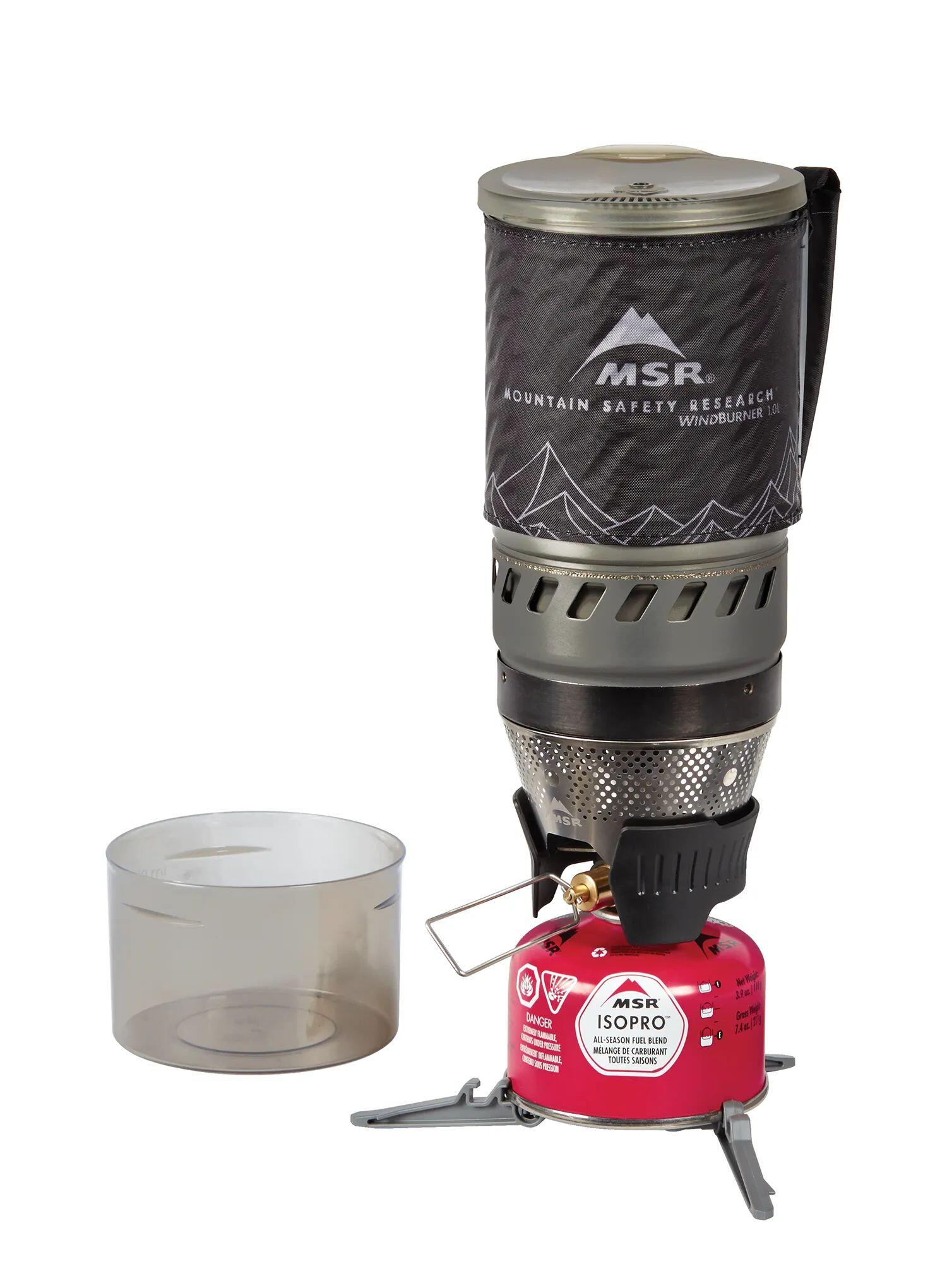 Réchaud MSR WindBurner Personal 1,0 L noir — compact, coupe‑vent, alu anodisé 5/6