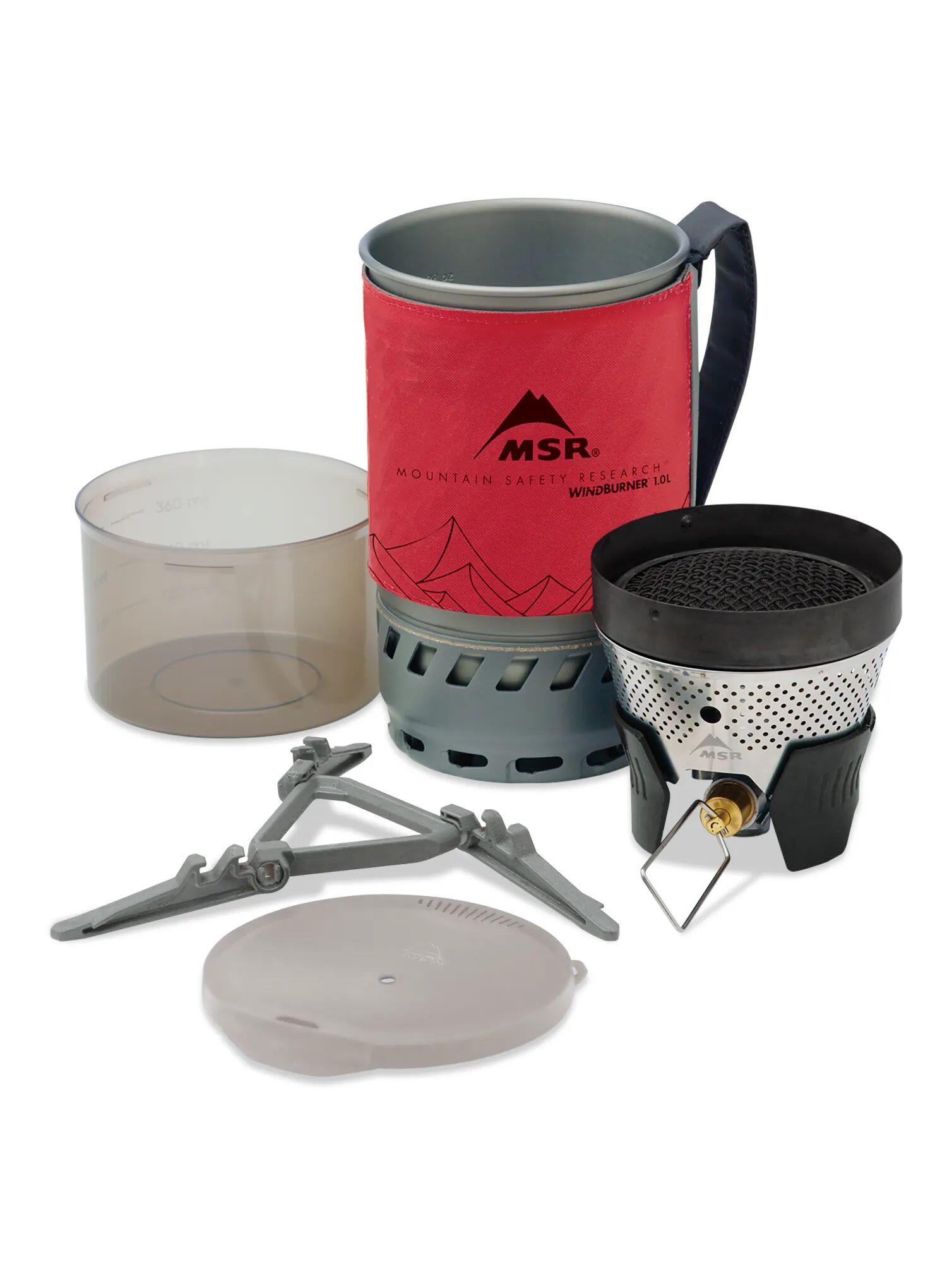Réchaud MSR WindBurner 1,0 L rouge – système tout-en-un, pot verrouillable 6/7