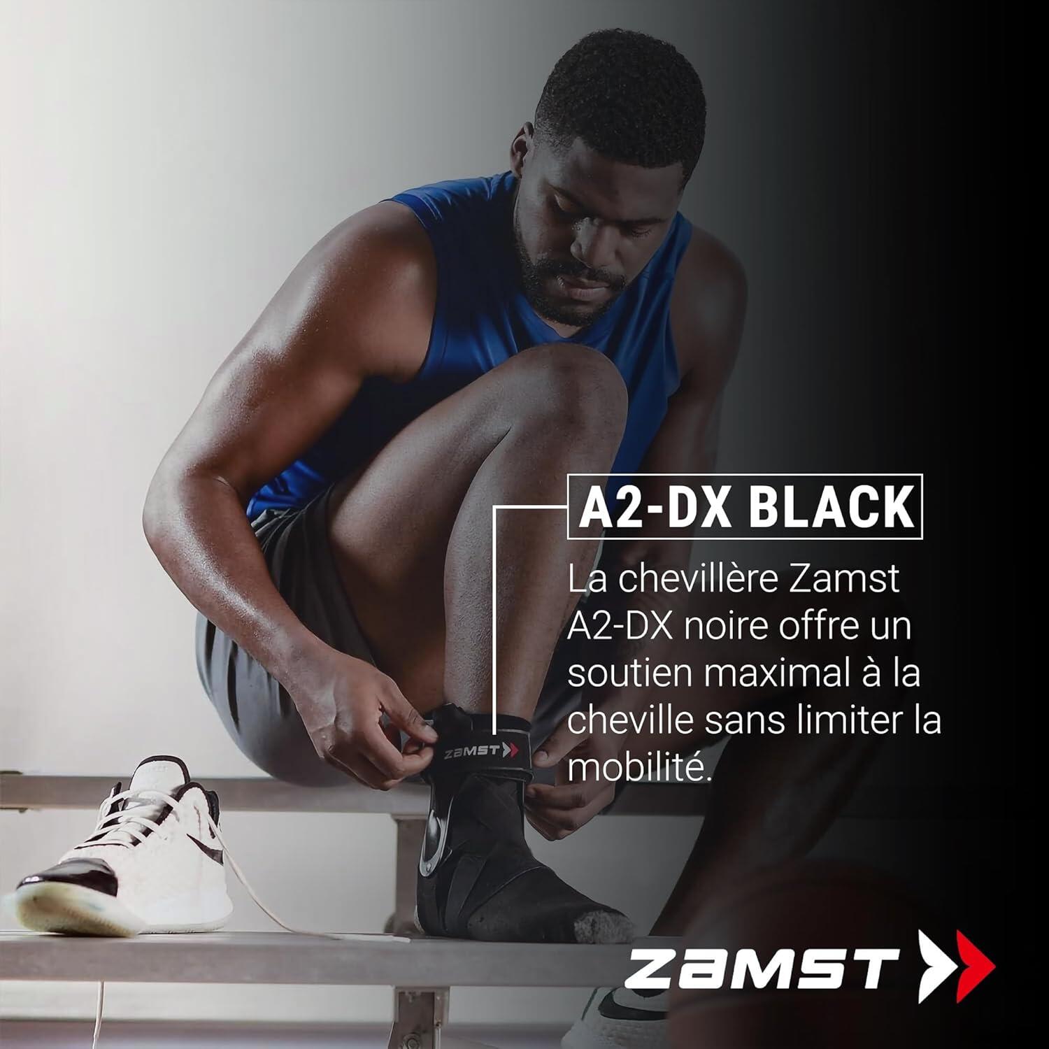 Zamst A2-DX Chevillère Sport – Renforcés pour Entorse – Droit, Taille S 2/7