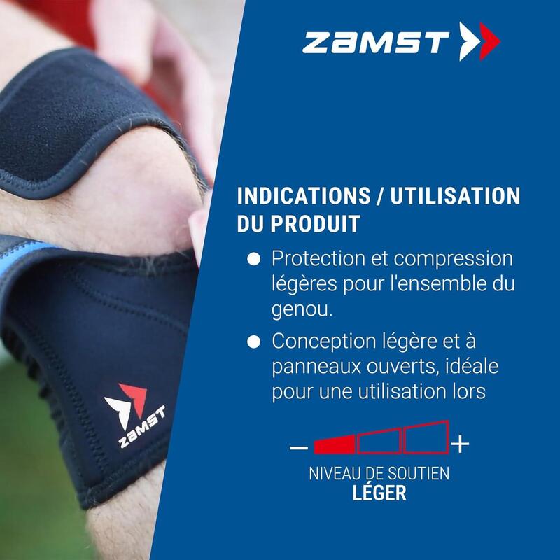 Zamst EK-1 Genouillère de sport - Compression avec ouverture complète - Taille M