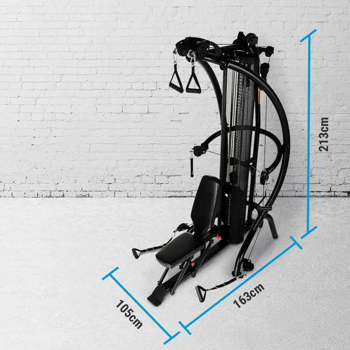 Krachtstation - Krachttraining - M1 - 75 kg - Zwart 3/7