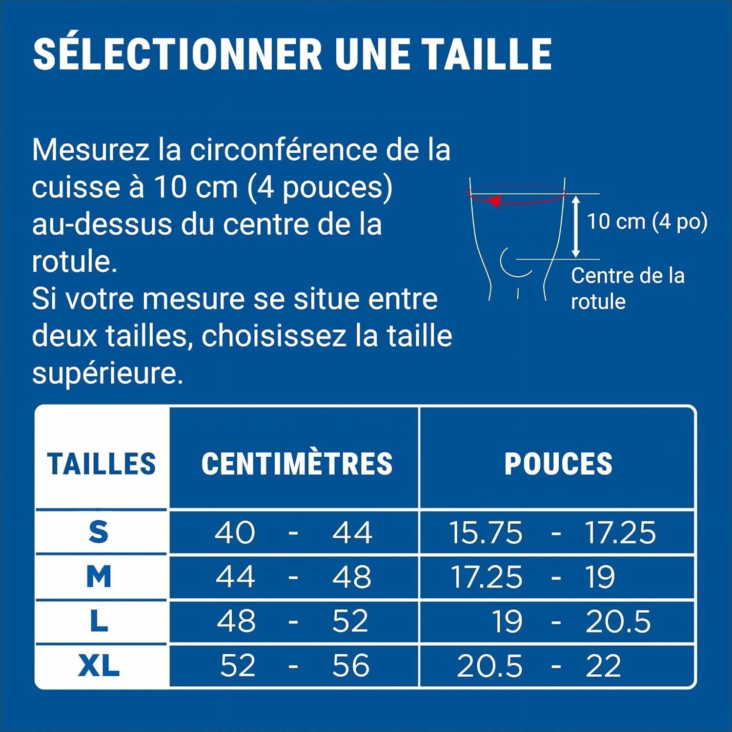 Zamst EK-1 Genouillère de sport - Compression avec ouverture complète - Taille L 5/7