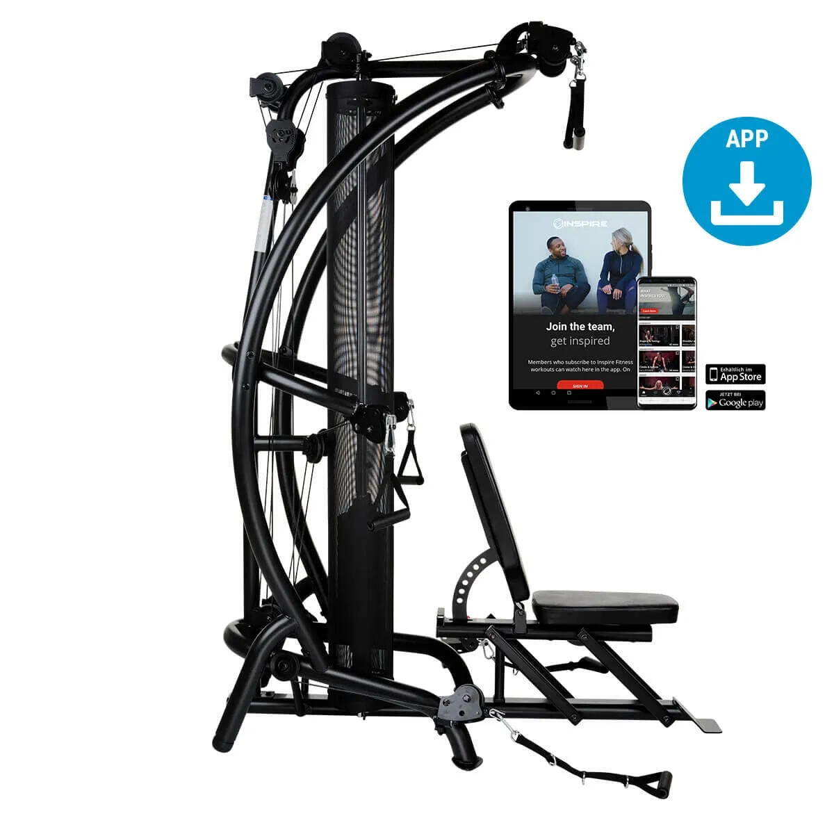 Krachtstation - Krachttraining - M1 - 75 kg - Zwart 2/7