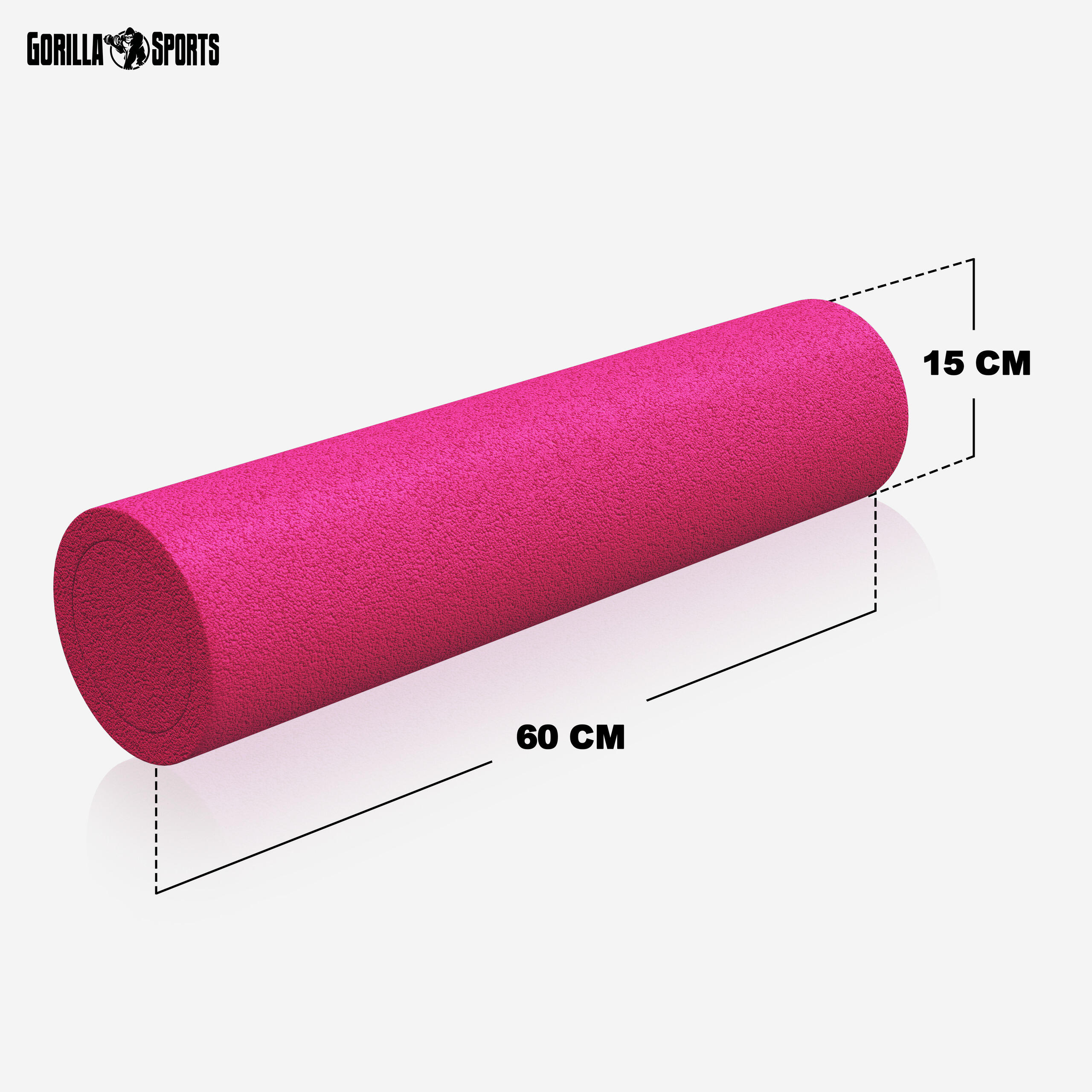 ROULEAU DE PILATES EN MOUSSE | AÉROBIC ET YOGA | 60x15CM COULEUR AU CHOIX 6/7