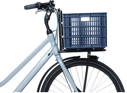 Ящик велосипедный Basil Crate L 40 л из переработанного пластика, синий — фото 7