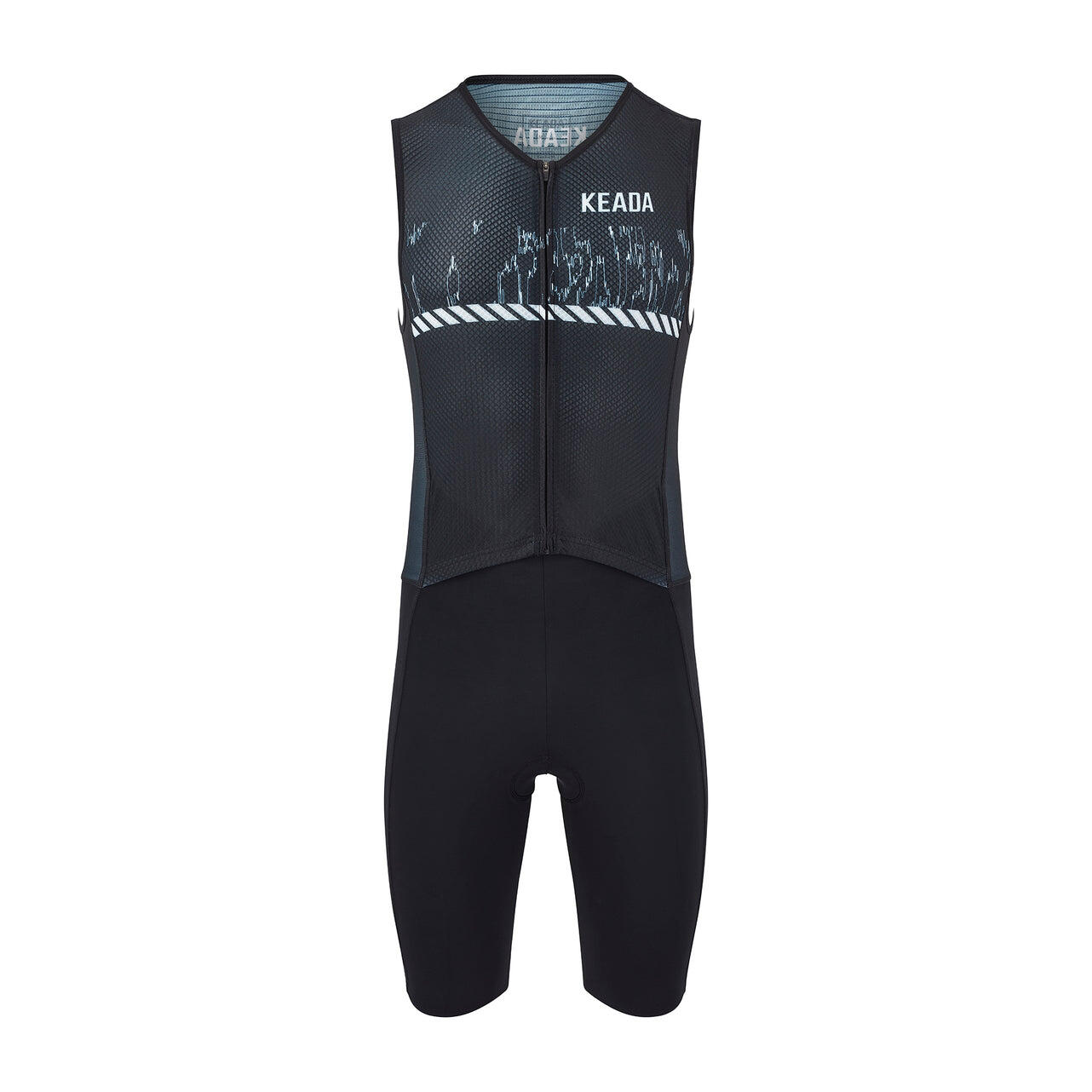 Keada Sports - Trisuit Sans Manches Homme - Signal One - Trifonction - Blanc|noir - Taille Unique - Decathlon