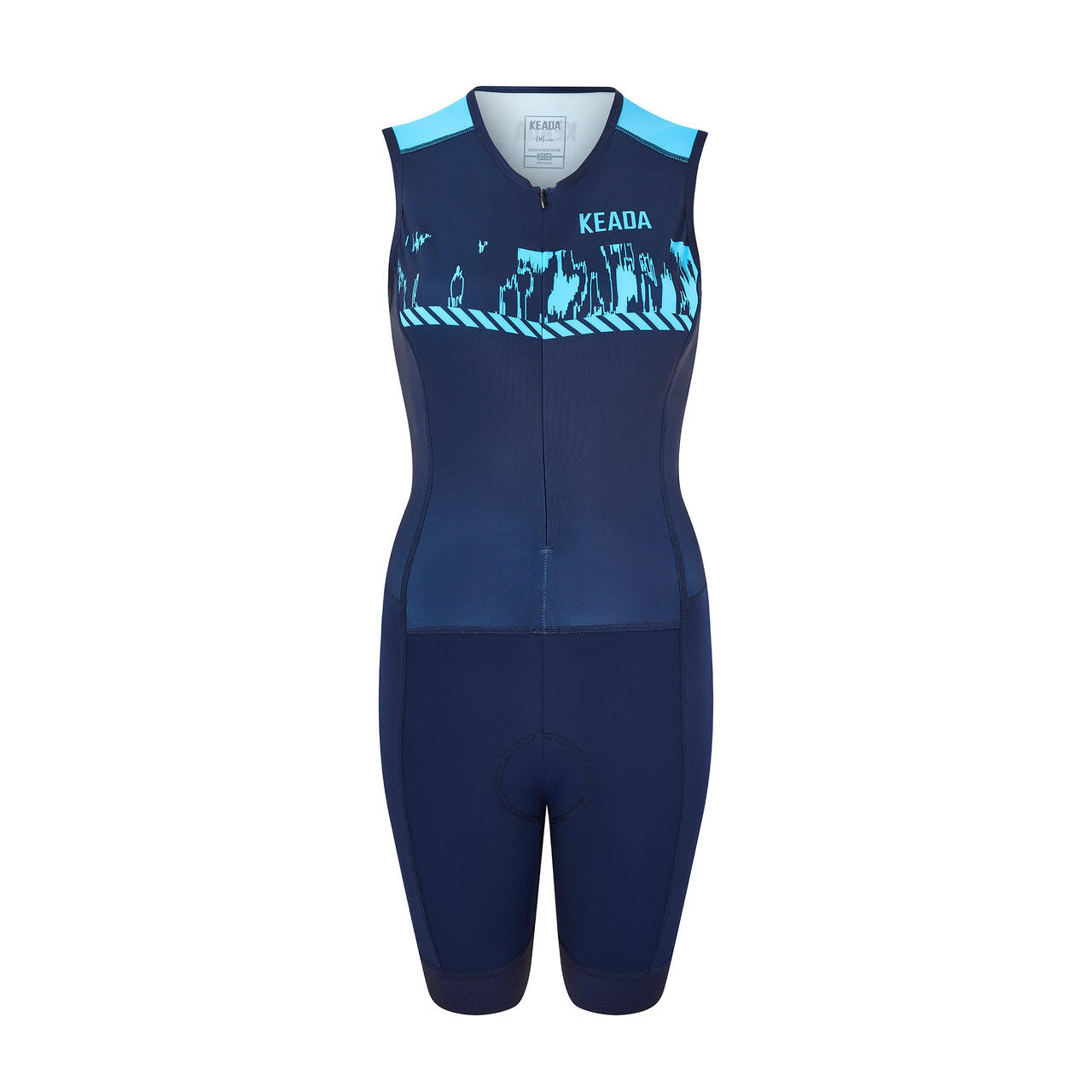 KEADA SPORTS Dames Mouwloze Trisuit - Signal Three