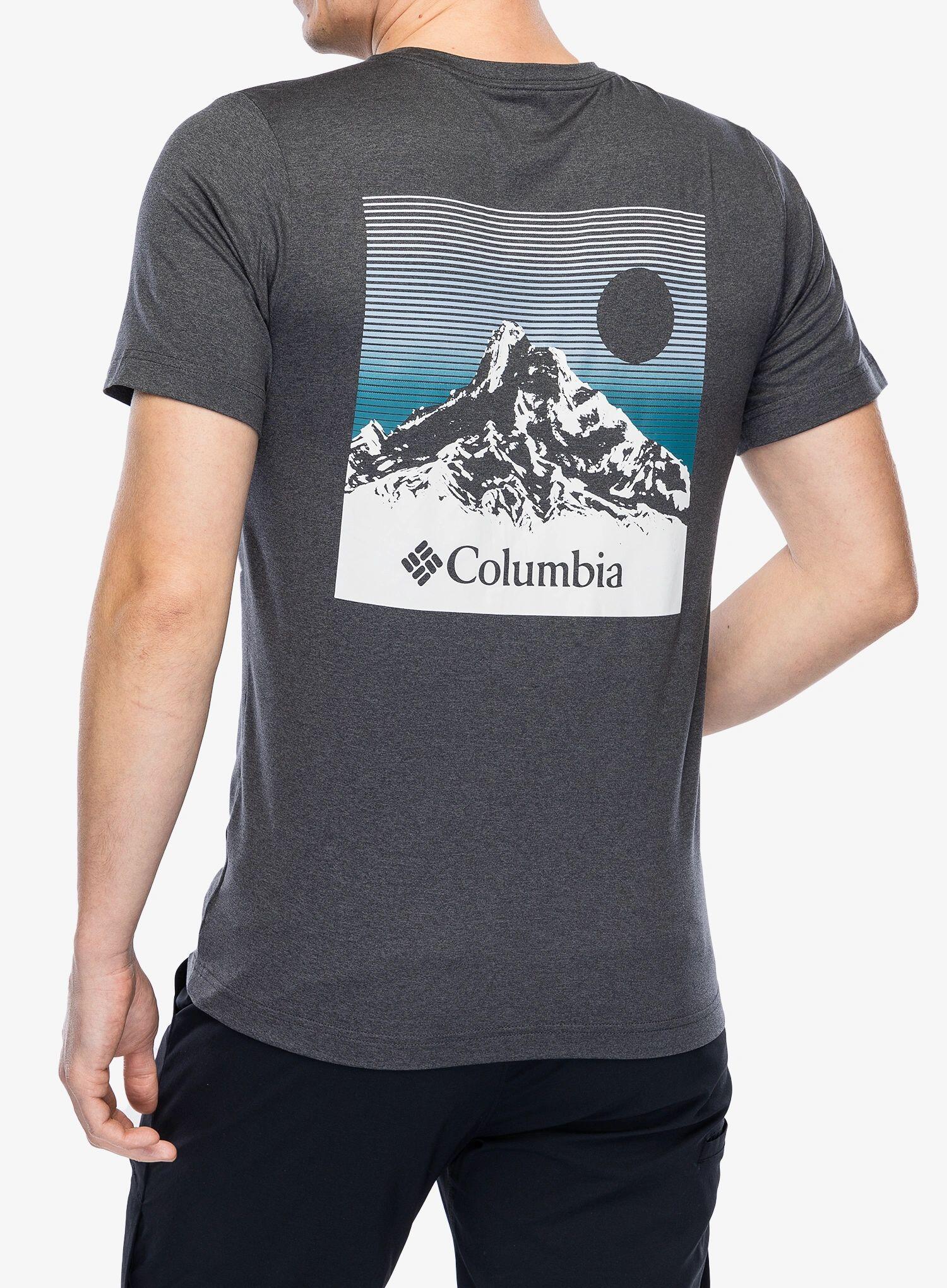 Koszulka szybkoschnąca męska Columbia Kwick Hike Back Graphic S/S Tee 2/6
