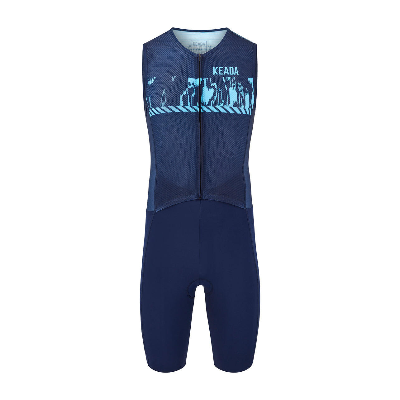 Heren Mouwloze Trisuit - Signal Three 1/4