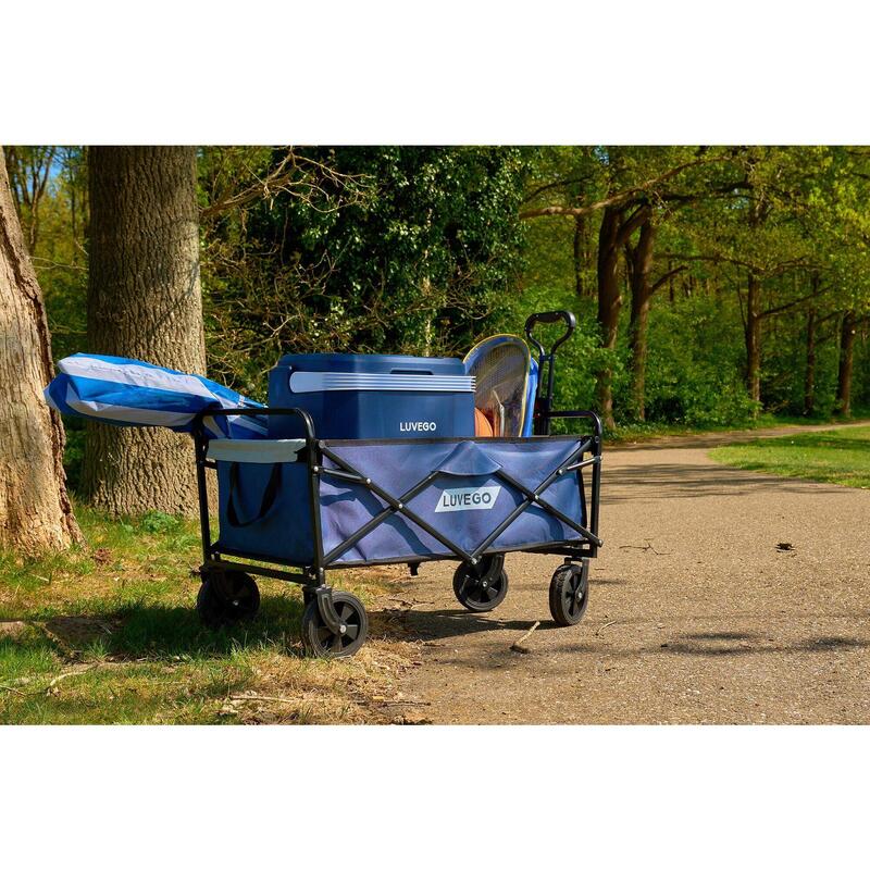Wagon pliable - Capacité de charge de 80 kg | Roues robustes | Compact pliable