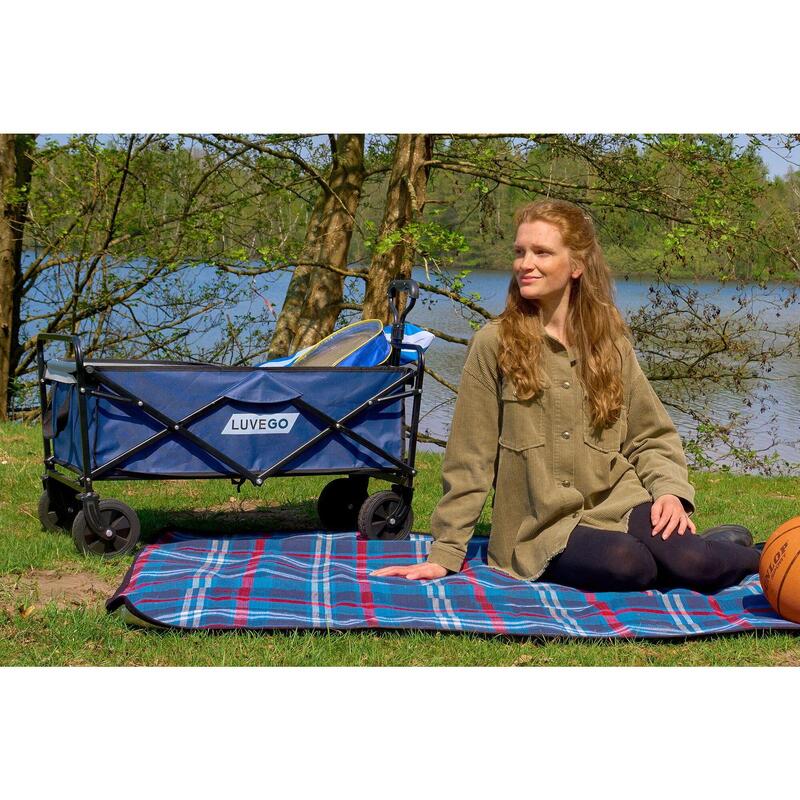 Wagon pliable - Capacité de charge de 80 kg | Roues robustes | Compact pliable