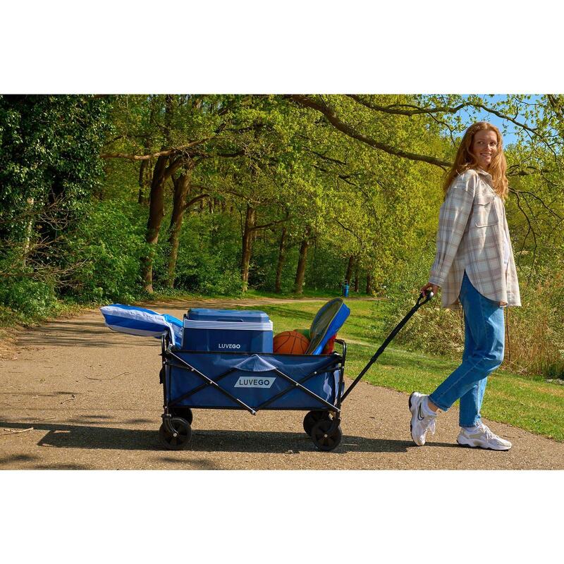 Wagon pliable - Capacité de charge de 80 kg | Roues robustes | Compact pliable