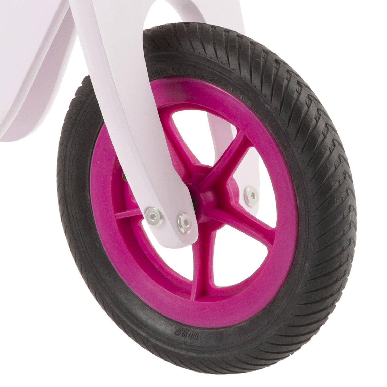 Haro bici da equilibrio in legno rosa stile Vespa. 4/4