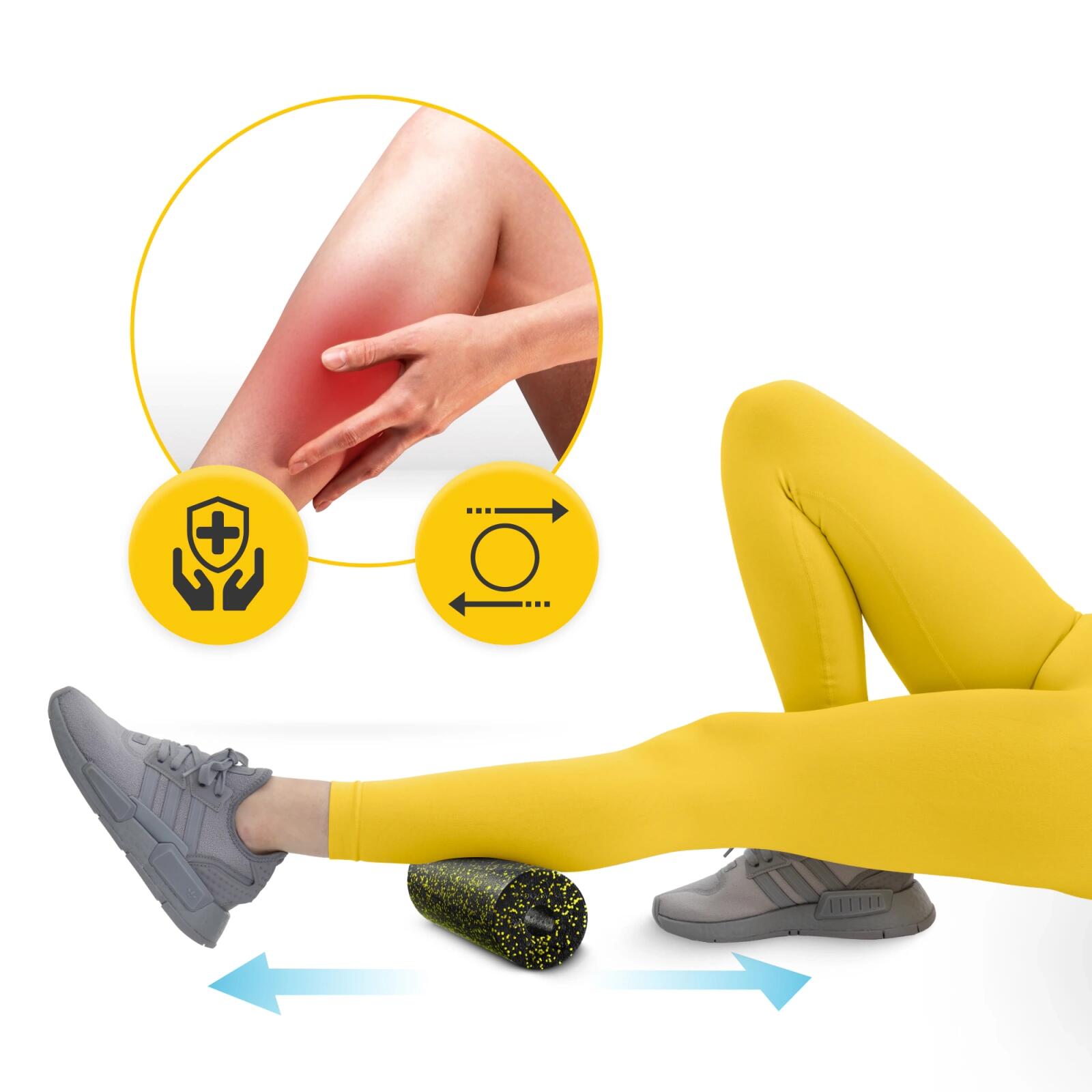 Massage-Roller MINI EPP 15 cm Faszienrolle klein zur Selbstmassage 4FIZJO 3/6