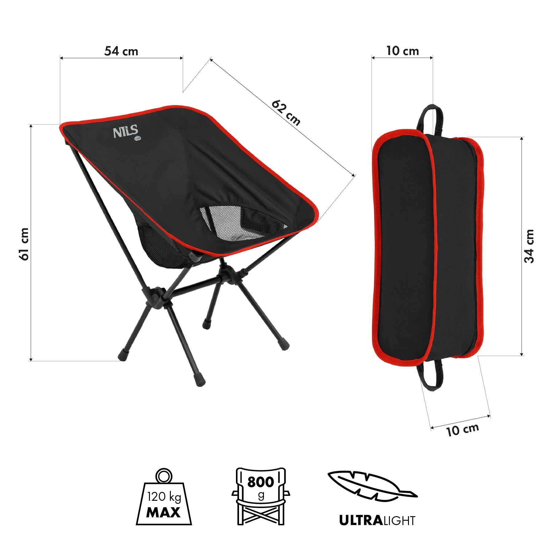 Chaise pliante ULTRALÉGÈRE NC3320 NILS CAMP 3/7