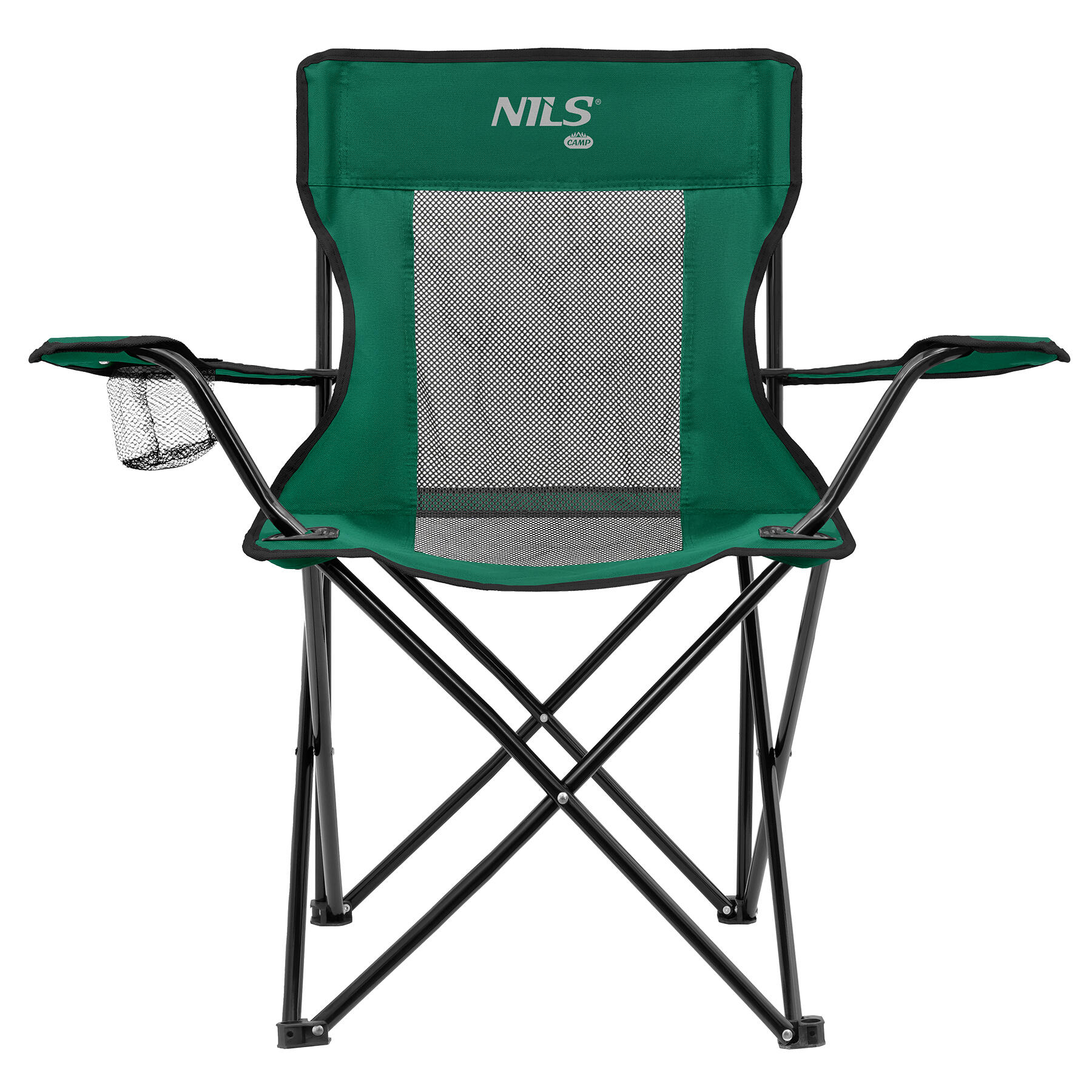 Nils Camp - Chaise Pliante De Camping Nc3302 Nils - Chaise - Noir|vert - No Size - Decathlon