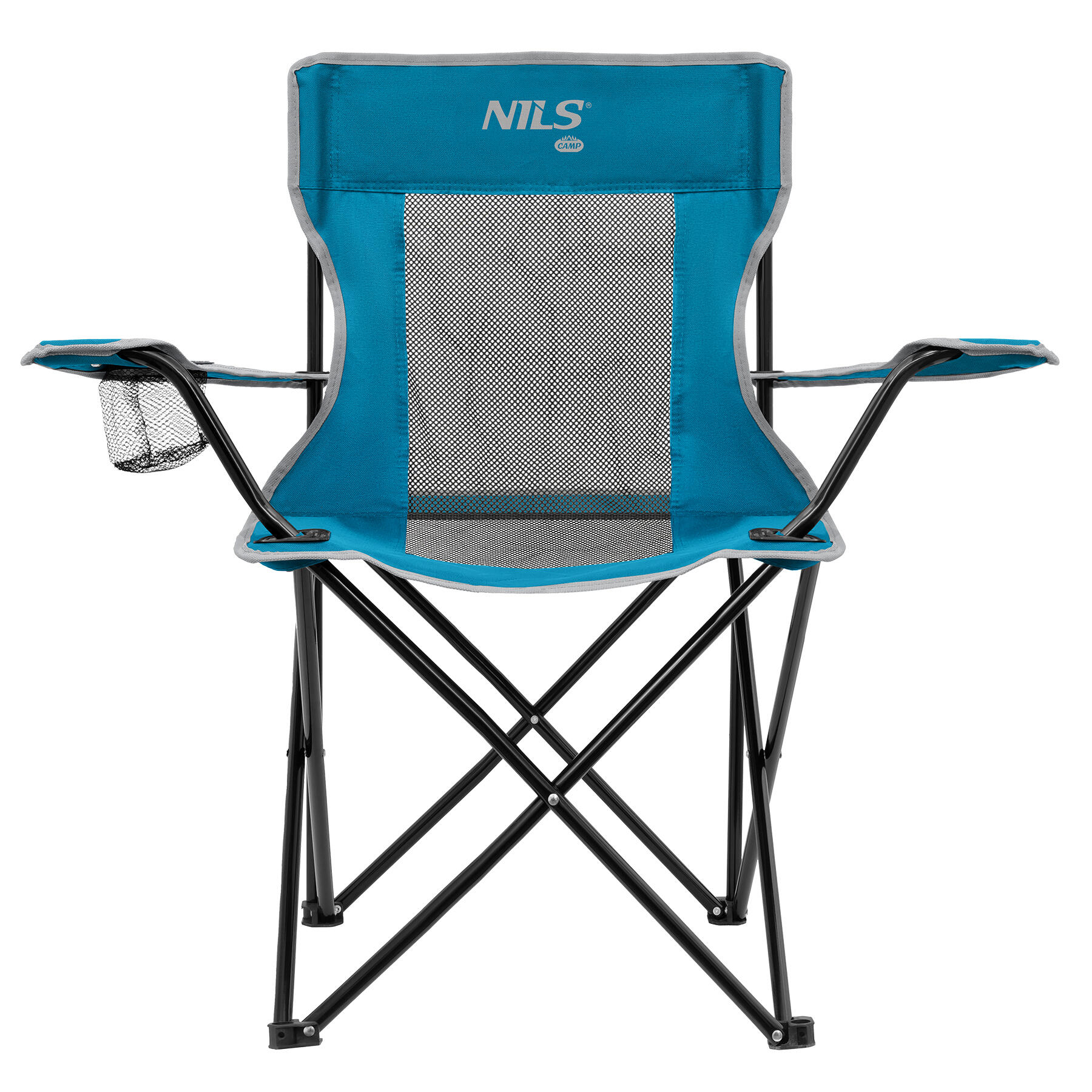 Nils Camp - Chaise Pliante De Camping Nc3302 Nils - Chaise - Bleu|gris - No Size - Decathlon