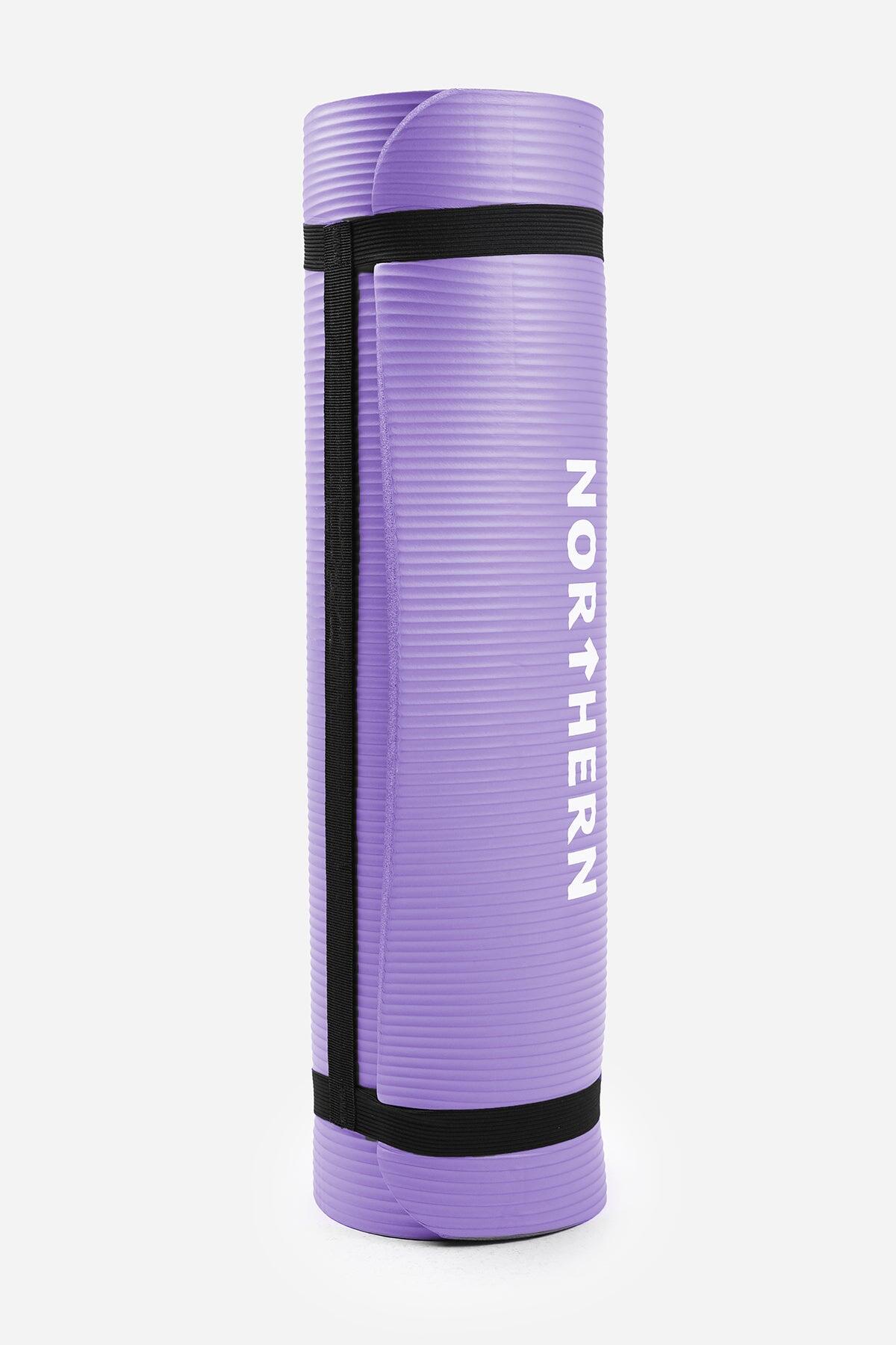Yoga Mat Soft Foam Fitness Pilates Workout Mat Non Slip - Lilac 2/6