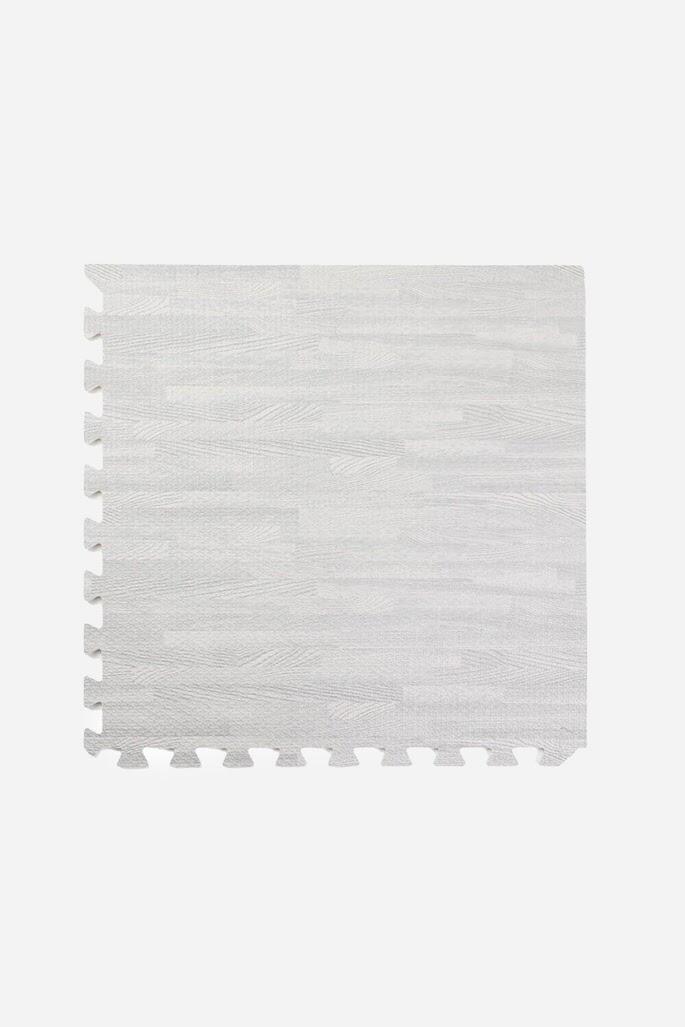 4 x Foam Exercise Mats 60cm x 60cm - Grey Wood 2/4