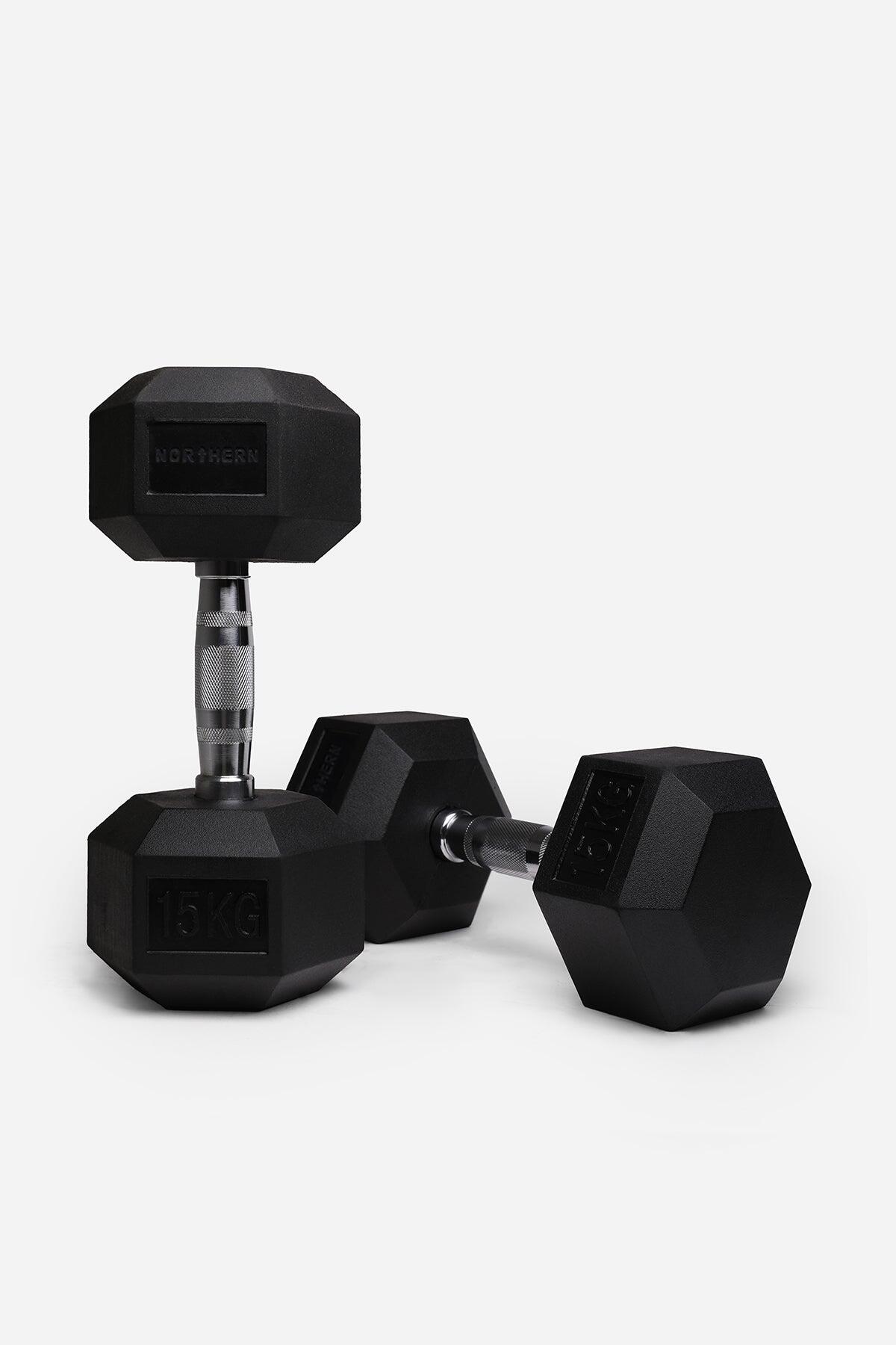 NORTHERN Hex Dumbbells - 2 x 15KG