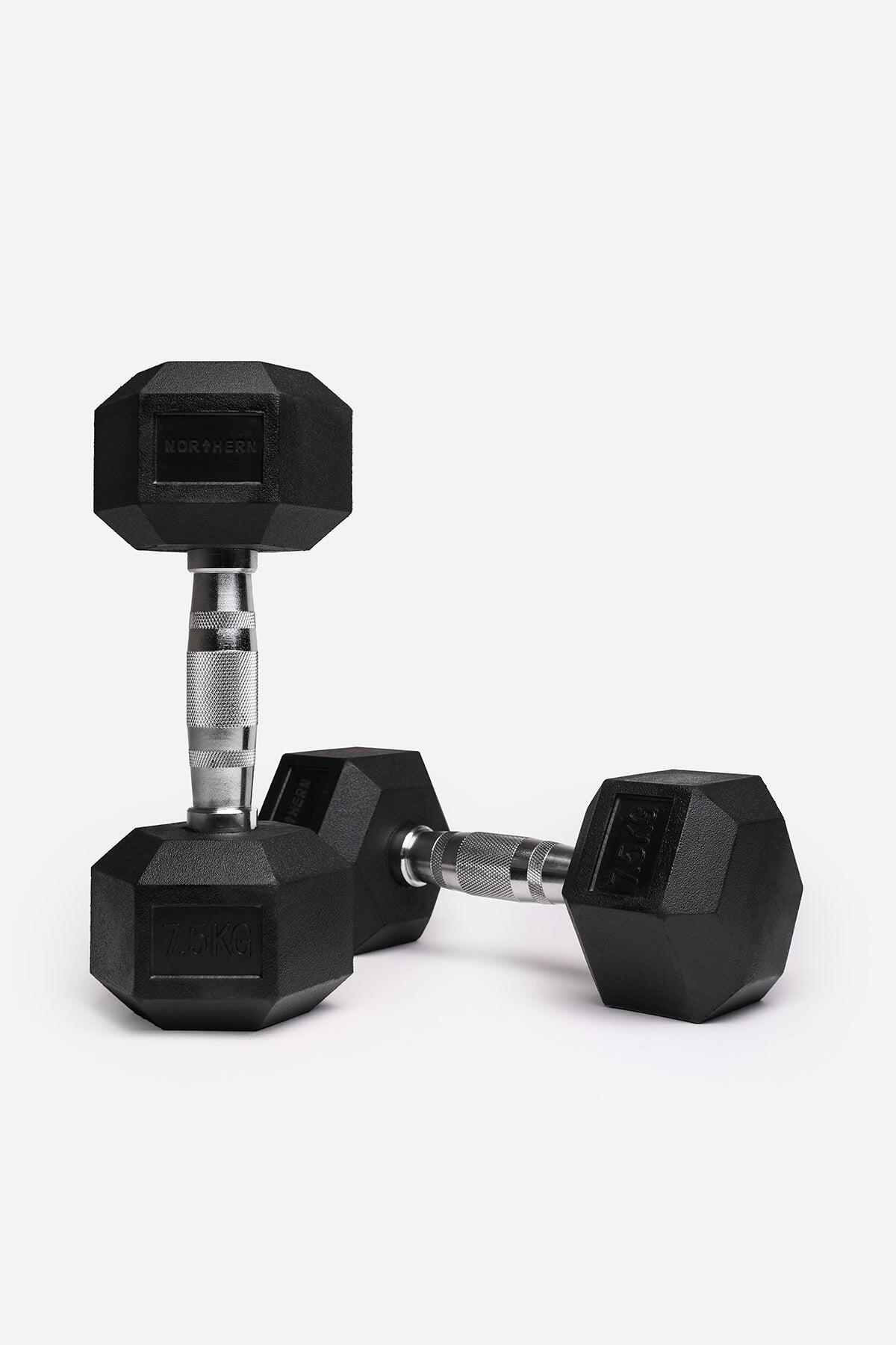 NORTHERN Hex Dumbbells - 2 x 7.5KG