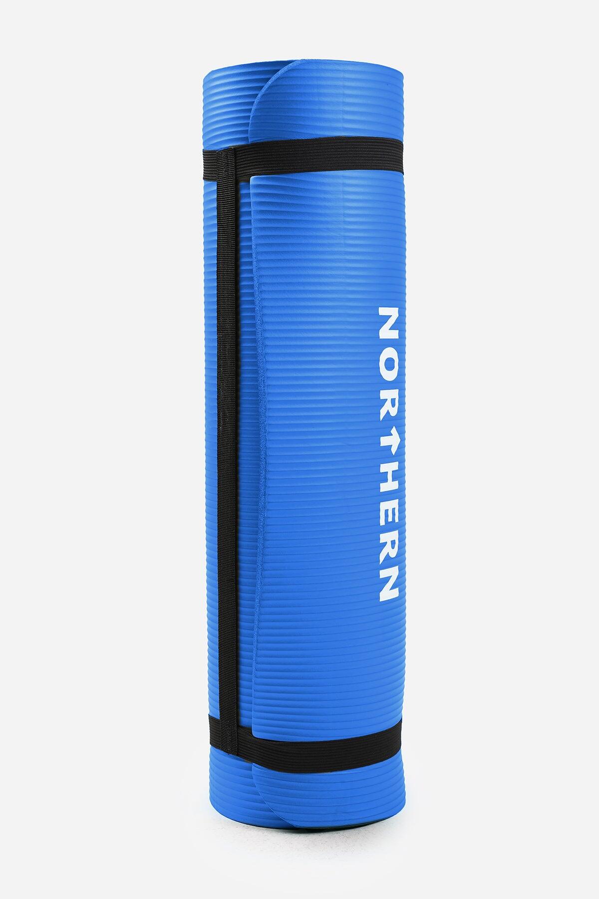 Yoga Mat Soft Foam Fitness Pilates Workout Mat Non Slip - Blue 2/7