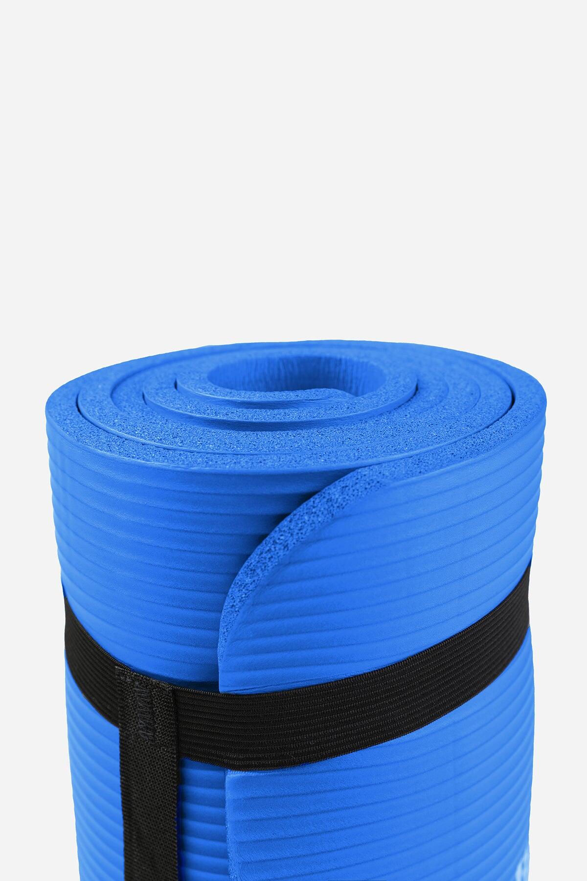 Yoga Mat Soft Foam Fitness Pilates Workout Mat Non Slip - Blue 3/7