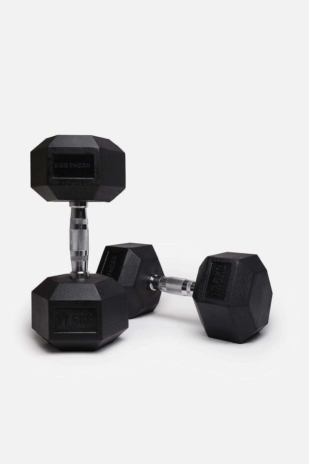 NORTHERN Hex Dumbbells - 2 x 17.5KG