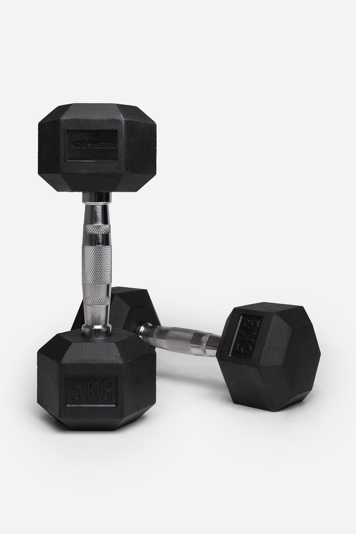 NORTHERN Hex Dumbbells - 2 x 5KG