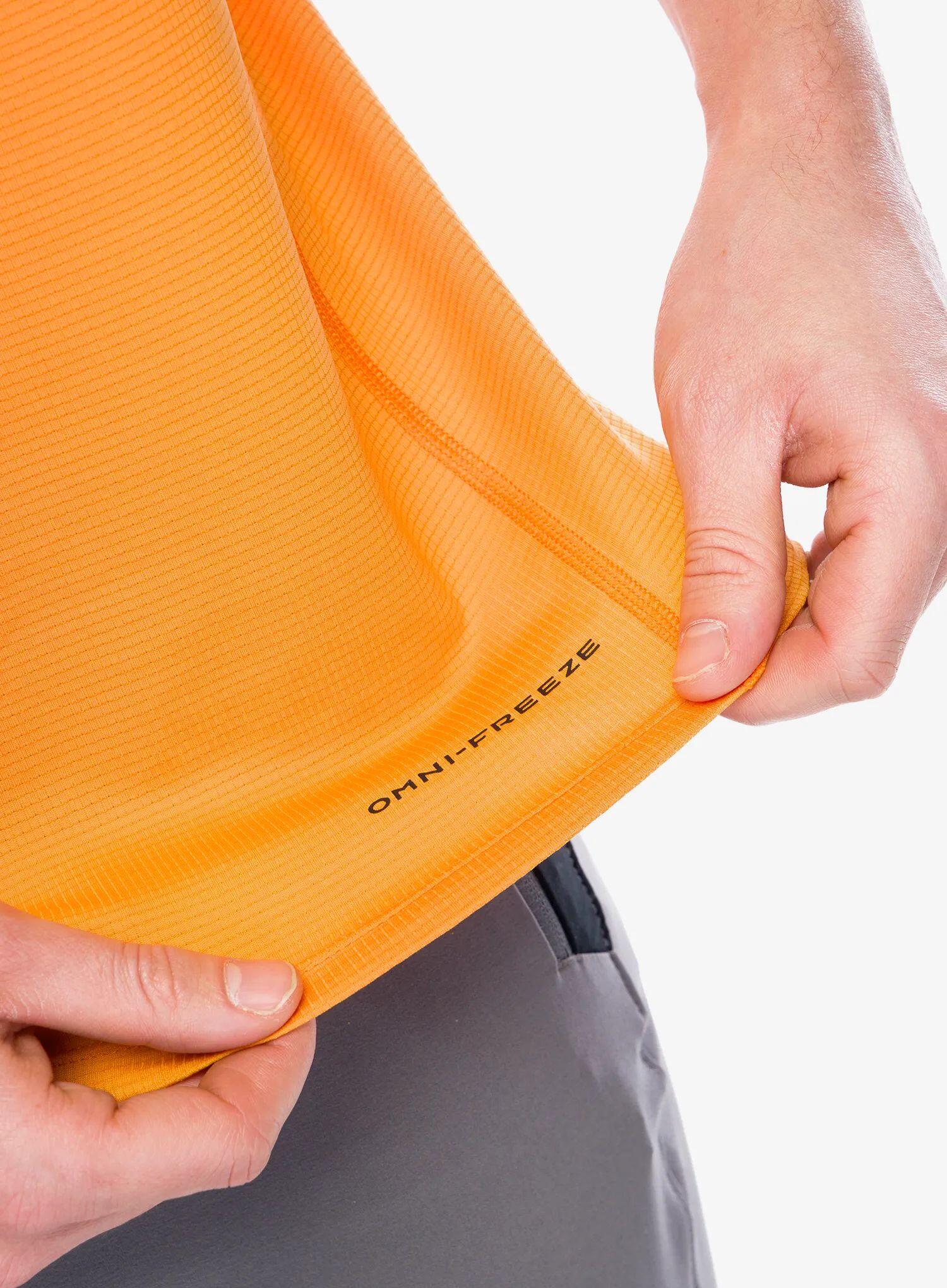 T-shirt technique Columbia Cirque River Pro Orange manches courtes 7/7