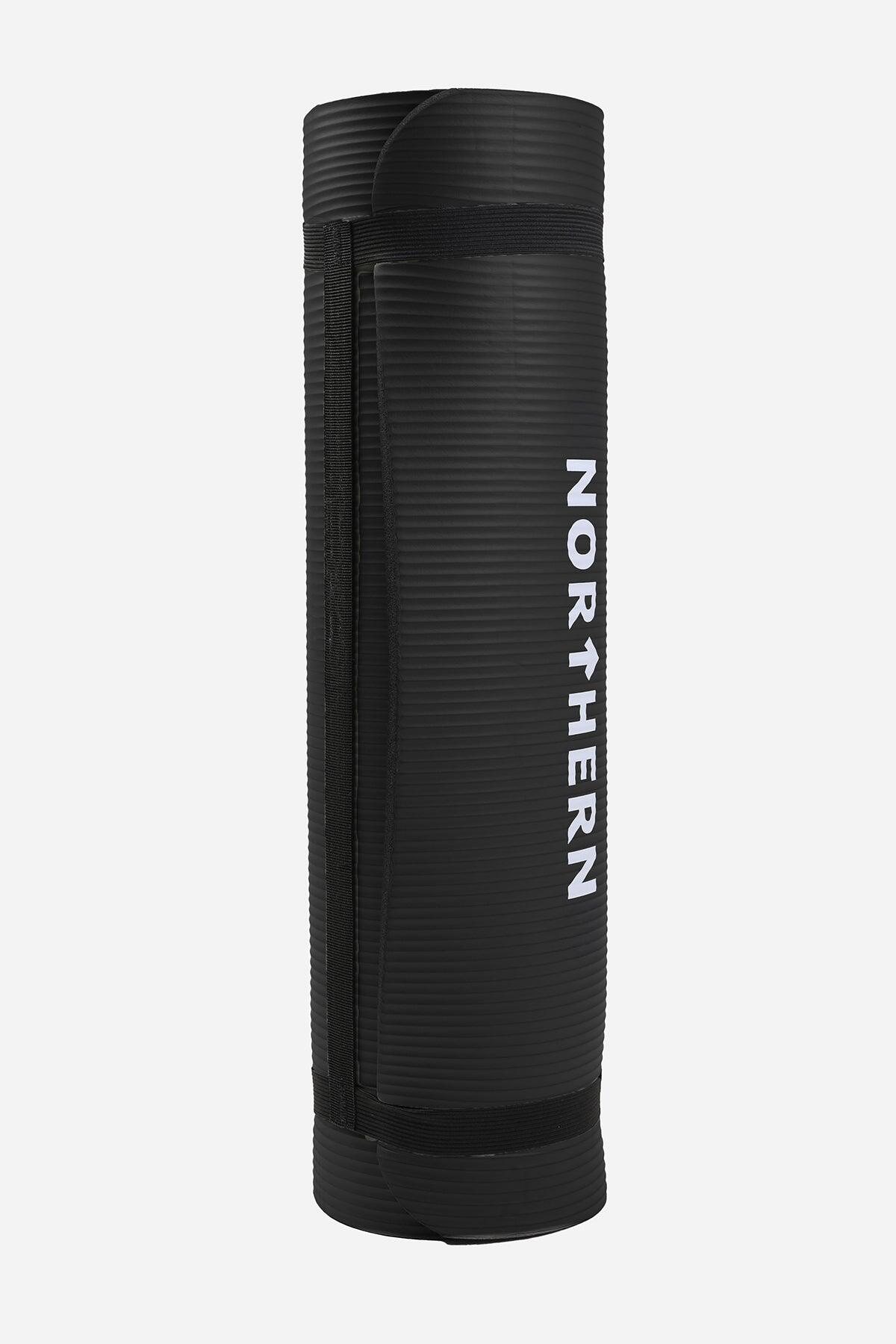 Yoga Mat Soft Foam Fitness Pilates Workout Mat Non Slip - Black 2/7