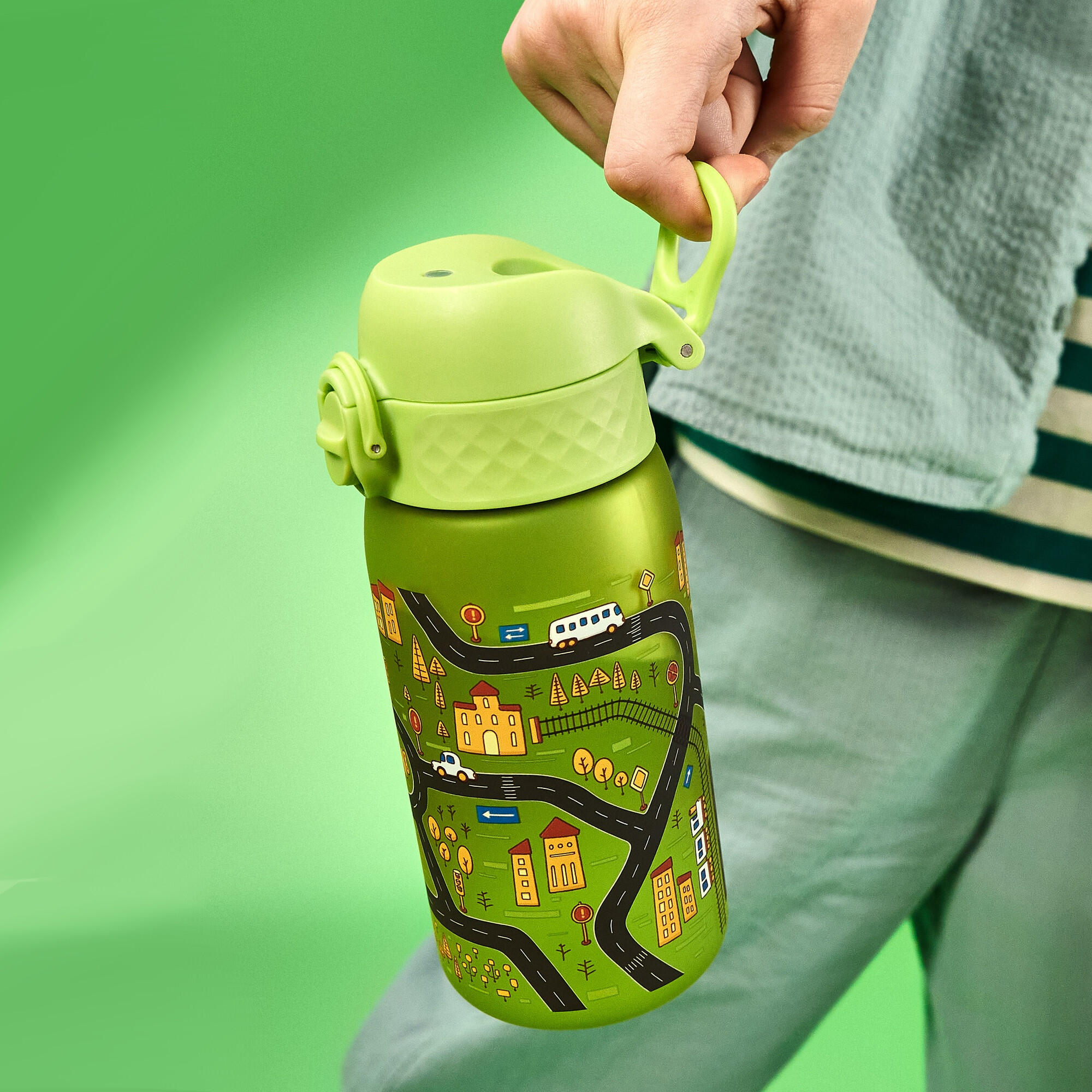 Bidon dziecięcy ION8 350ml z atestem PZH – szczelny, lekki, bez BPA 4/8