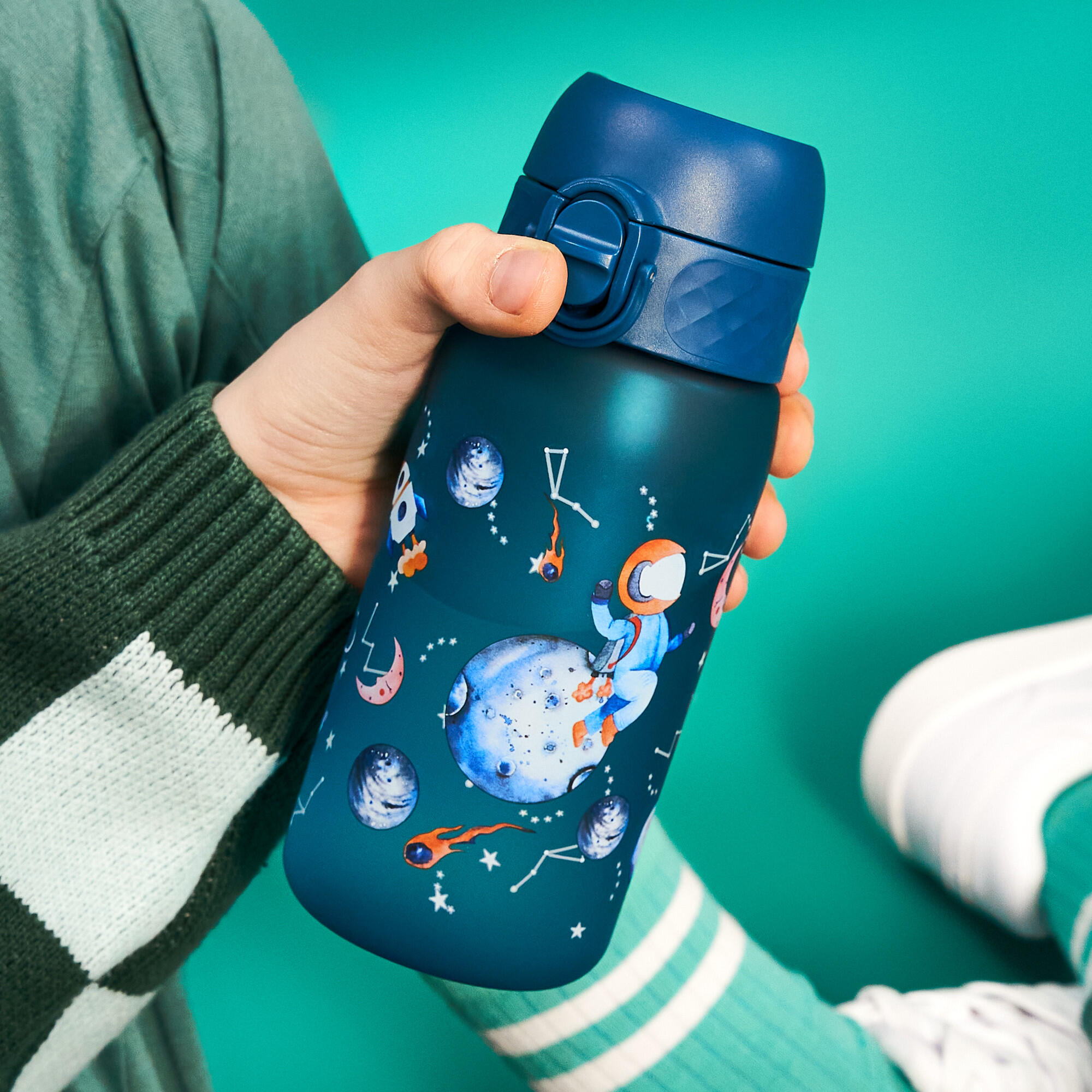 Bidon dziecięcy ION8 350ml z atestem PZH – szczelny, lekki, bez BPA 2/8