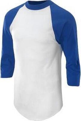 Klassiek honkbal ondershirt 3/4 mouw - jeugd (oranje)