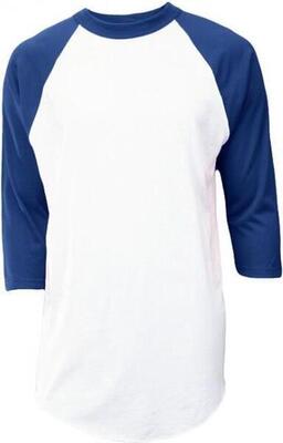 Klassiek honkbal ondershirt 3/4 mouw - jeugd (oranje)