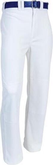Pantalon de baseball - Boot Cut - Sans jambe élastique - Adultes (Blanc)