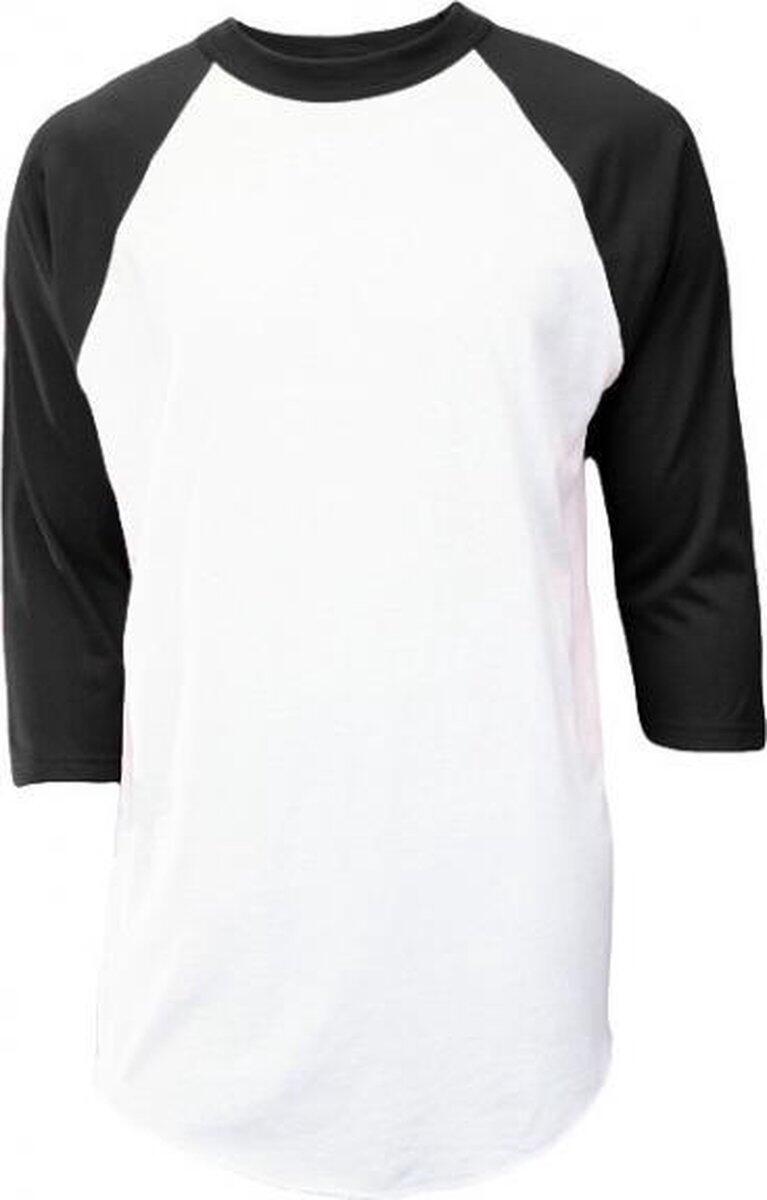 SOFFE Klassiek Honkbal Ondershirt 3/4 Mouw - Jeugd (Zwart)
