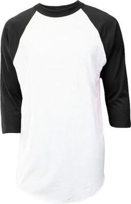 Klassiek honkbal ondershirt 3/4 mouw - jeugd (oranje)